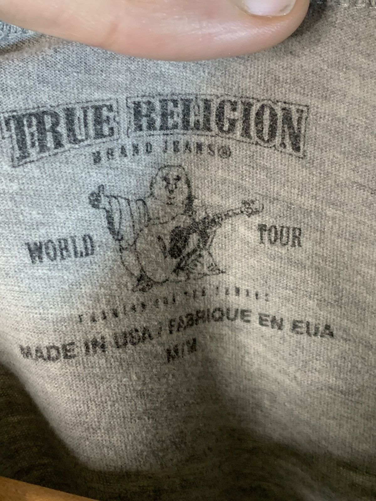True Religion × Vintage *RARE* Vintage True Religion Buddha Guitar Live Tour T-Shirt Size US M / EU 48-50 / 2 - 7 Thumbnail