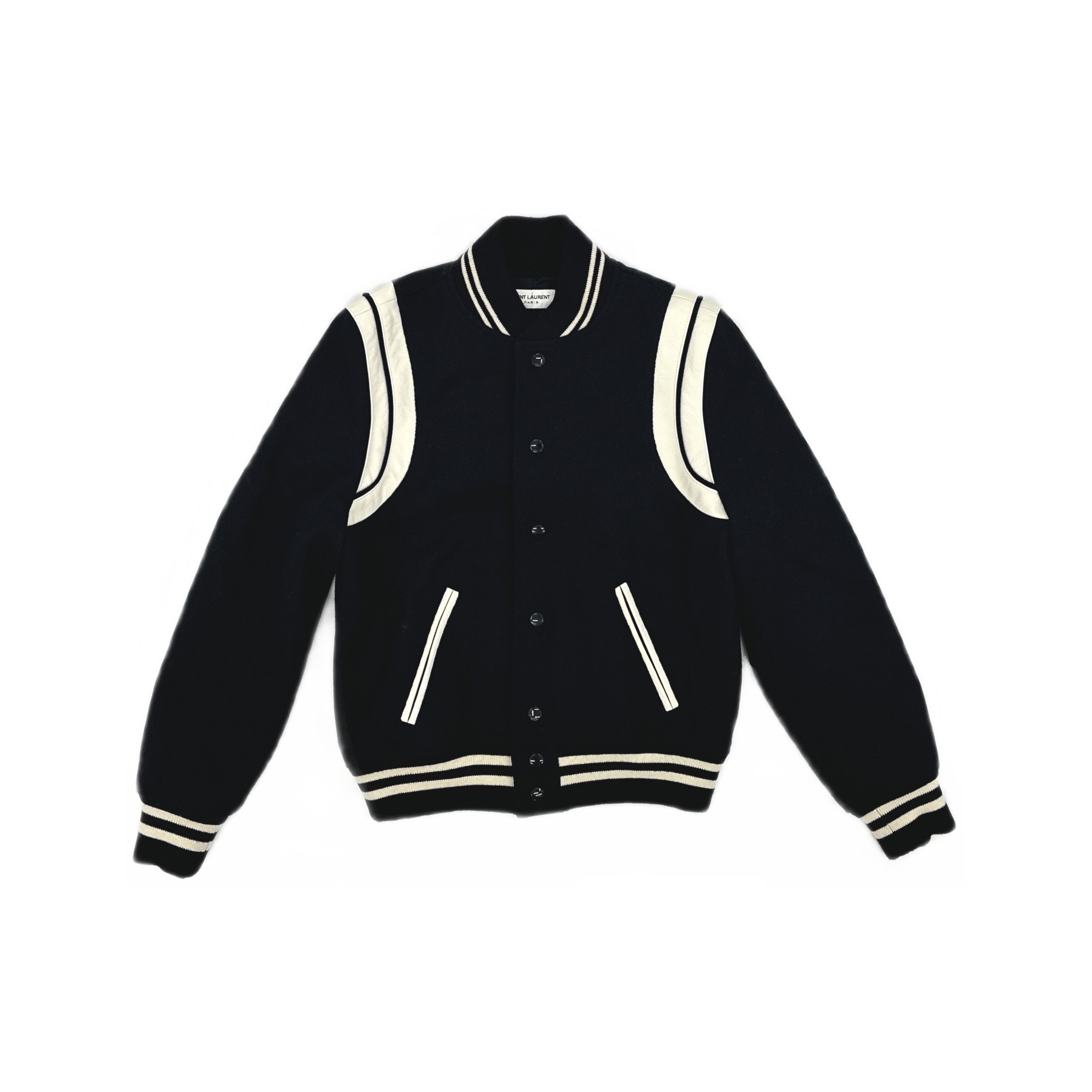 Saint Laurent Paris Saint Laurent Teddy Varsity Jacket Size F40 Size M / US 6-8 / IT 42-44 - 1 Thumbnail