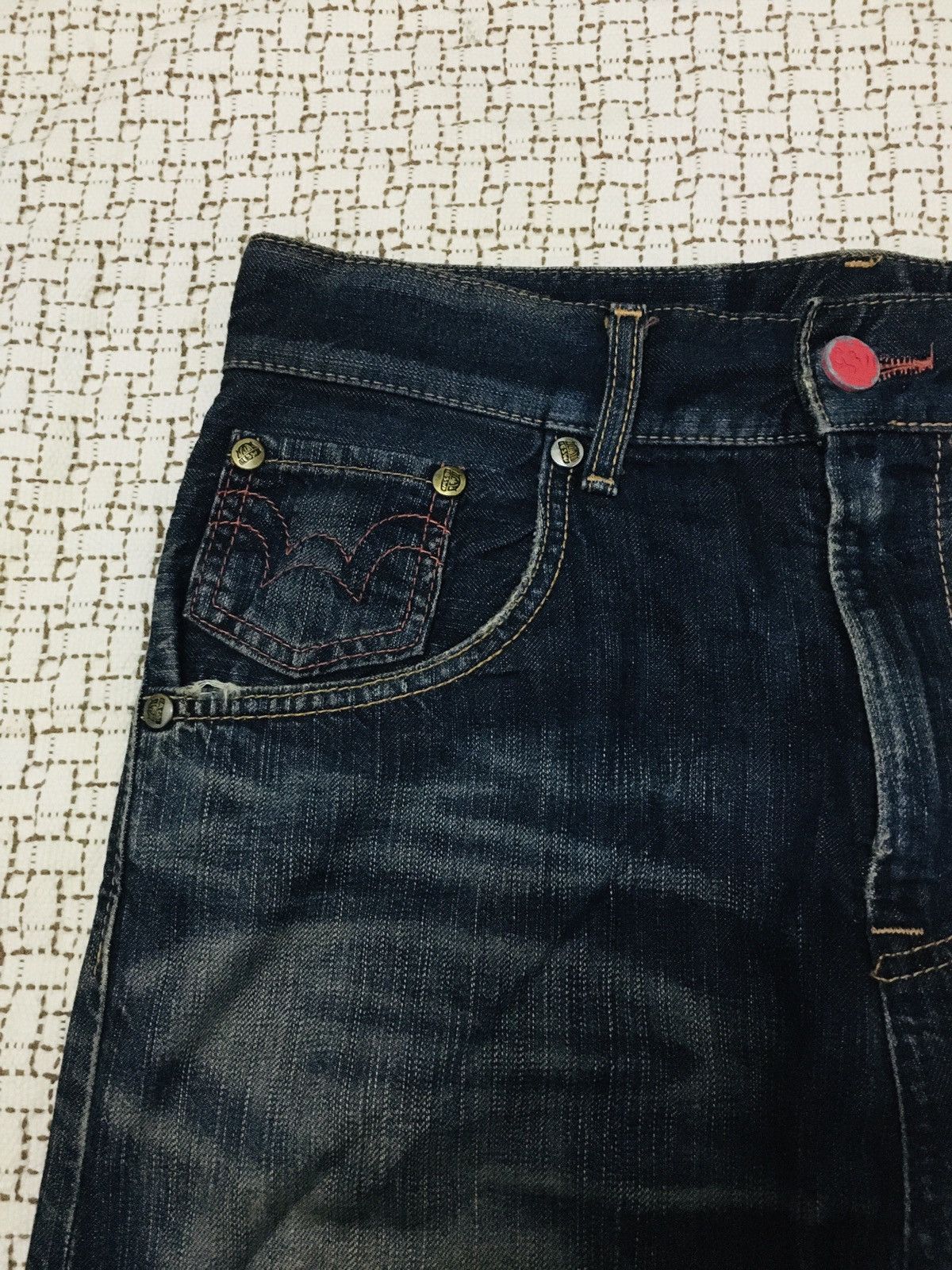 Edwin A06 Edwin Street Wear Distressed Jeans Size US 32 / EU 48 - 11 Thumbnail