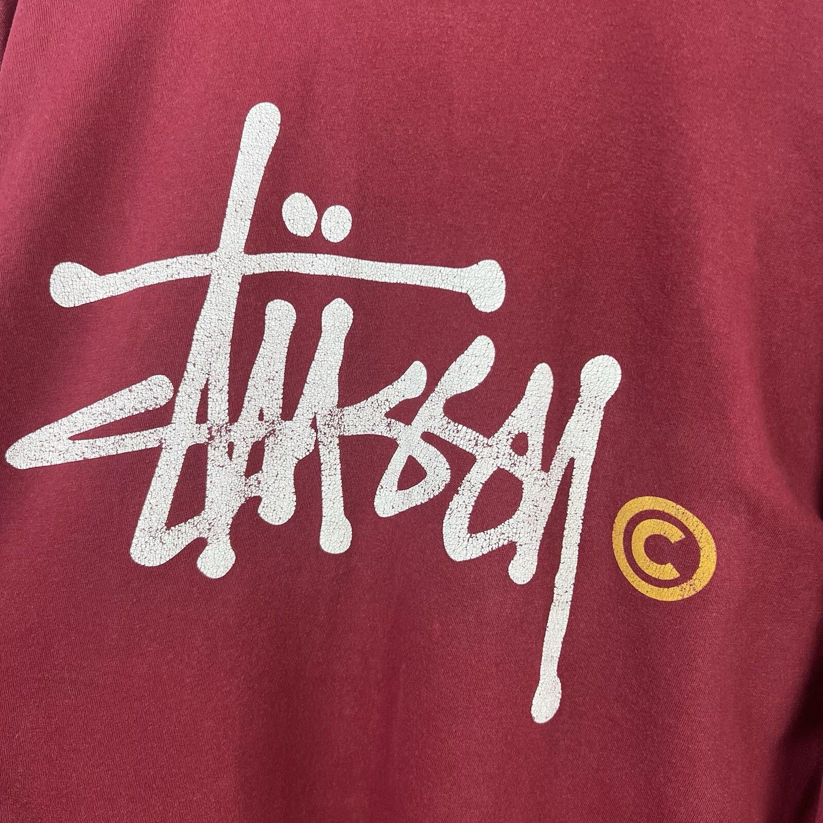 Stussy Stussy Longsleeve Men's Size L Red Cotton Big Logo Size US L / EU 52-54 / 3 - 17 Thumbnail