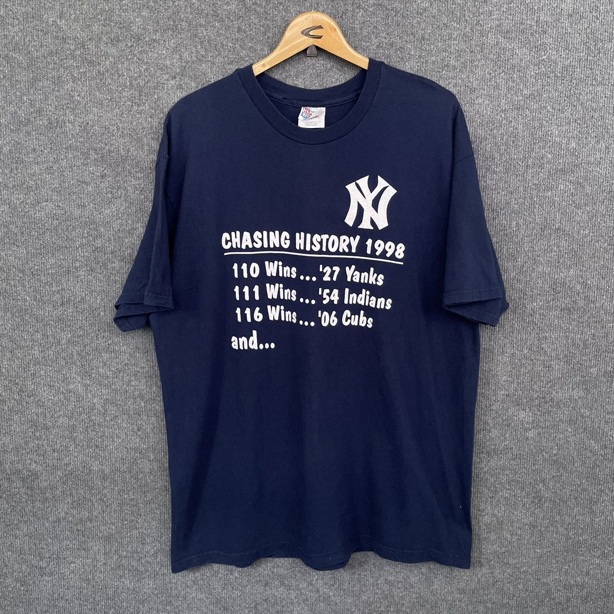 MLB × New York Yankees × Vintage Vintage 1998 NY Yankees 24th World Championship Tee Size US XL / EU 56 / 4 - 1 Thumbnail