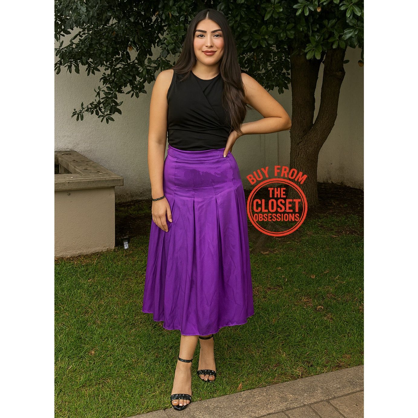 Zara ZARA High-Waisted Midi Skirt NWT LAST ONE!!! Size 27" / US 4 / IT 40 - 1 Thumbnail