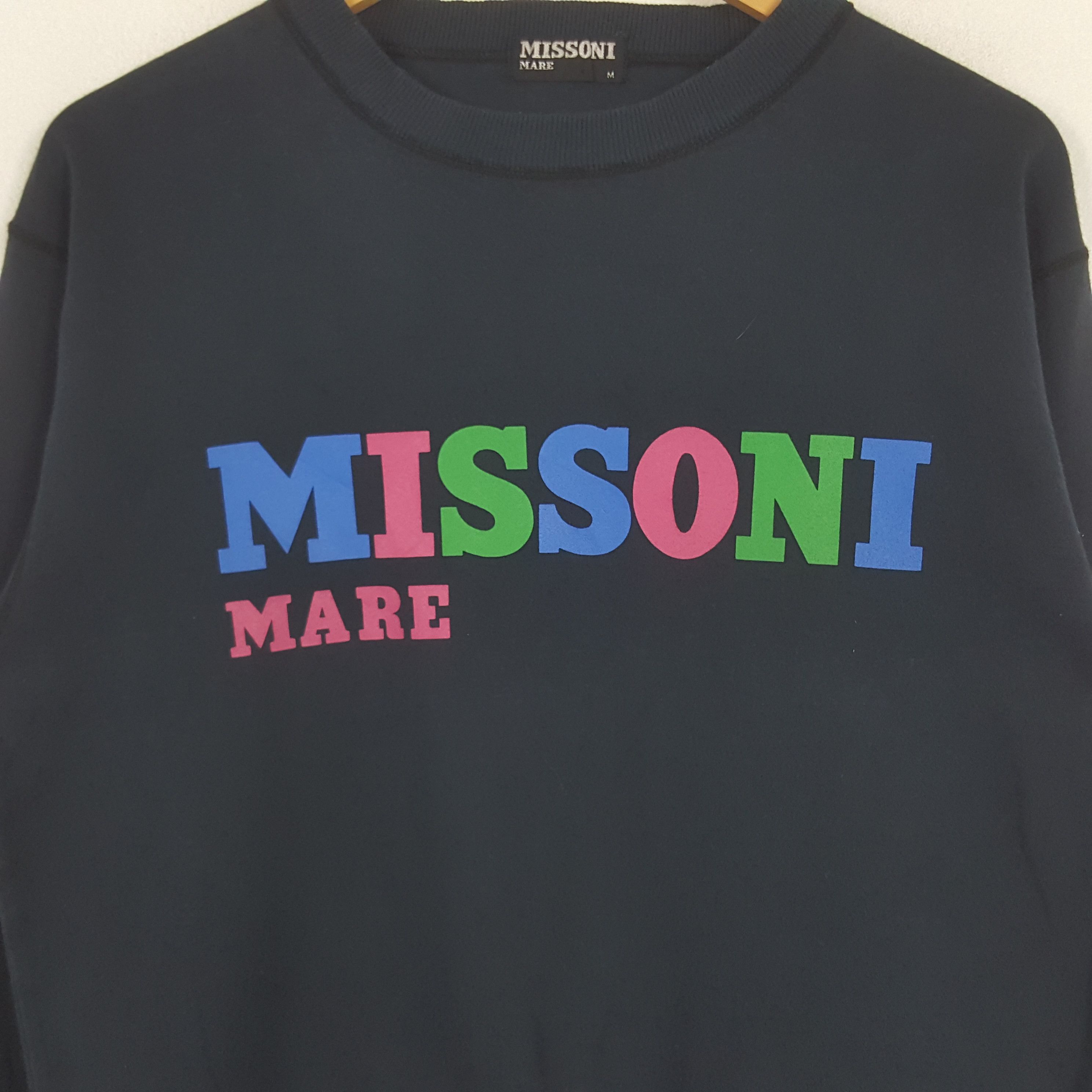 Designer × Missoni × Vintage Vintage Missoni Mare Italian Brand Sweatshirt Size US L / EU 52-54 / 3 - 2 Thumbnail