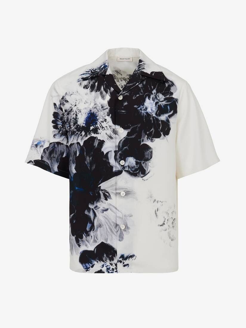 Alexander McQueen o1w1db10725 Dutch Flower Hawaiian Shirt in Multicolor Size US L / EU 52-54 / 3 - 1 Thumbnail