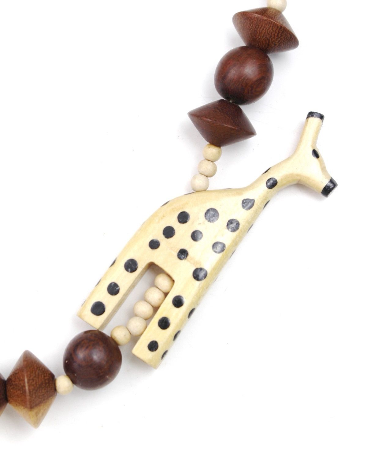Hysteric Glamour 2000S JAPANESE MADE FOLK GIRAFFE BEADED STATEMENT NECKLACE Size ONE SIZE - 3 Thumbnail