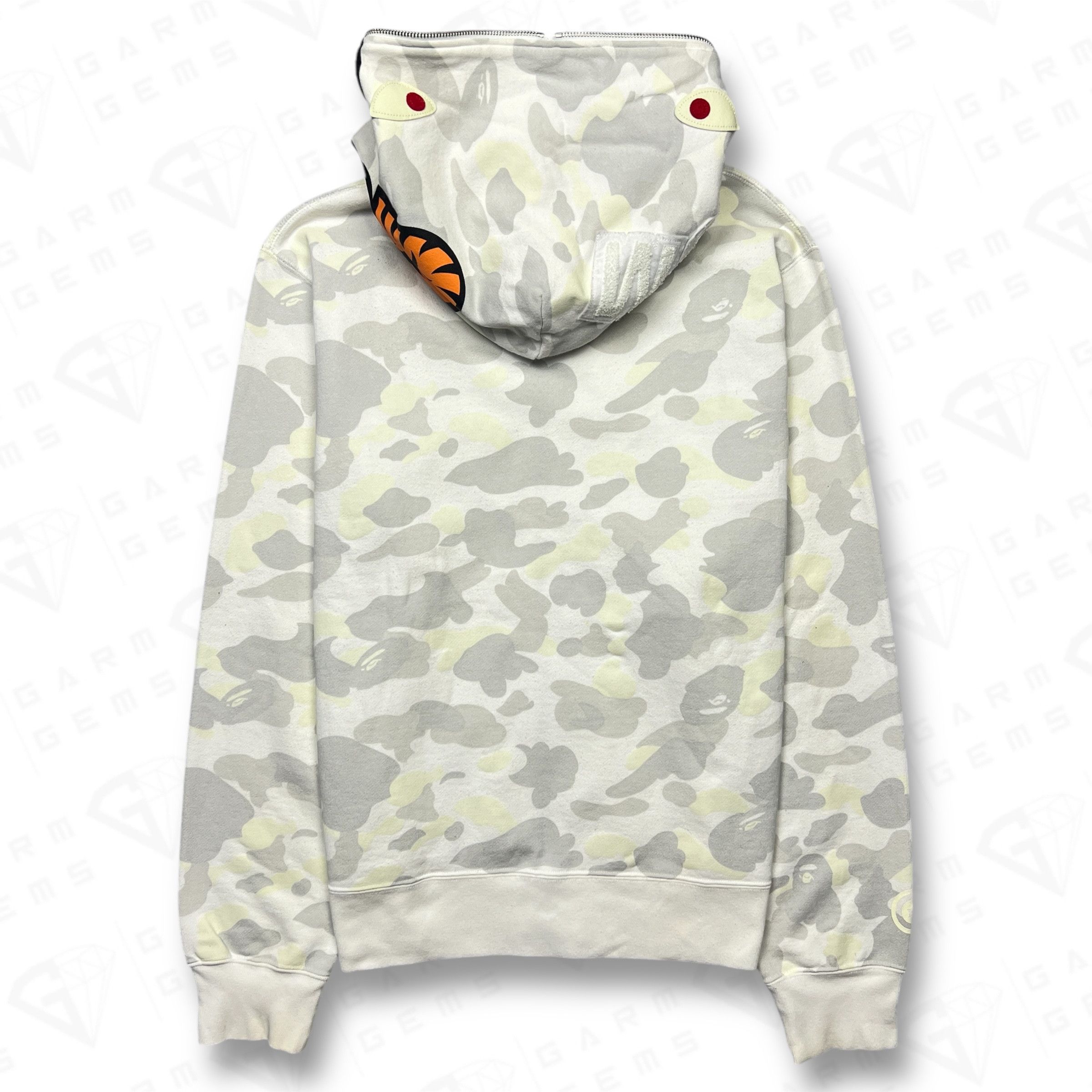 Bape A Bathing Ape Shark Camo Glow In The Dark Full Zip Hoodie Size US XL / EU 56 / 4 - 2 Thumbnail