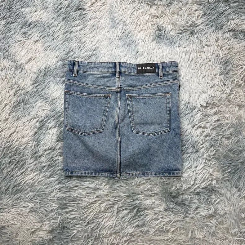 Balenciaga Balenciaga Denim Skirt Size 26" / US 2 / IT 38 - 2 Thumbnail