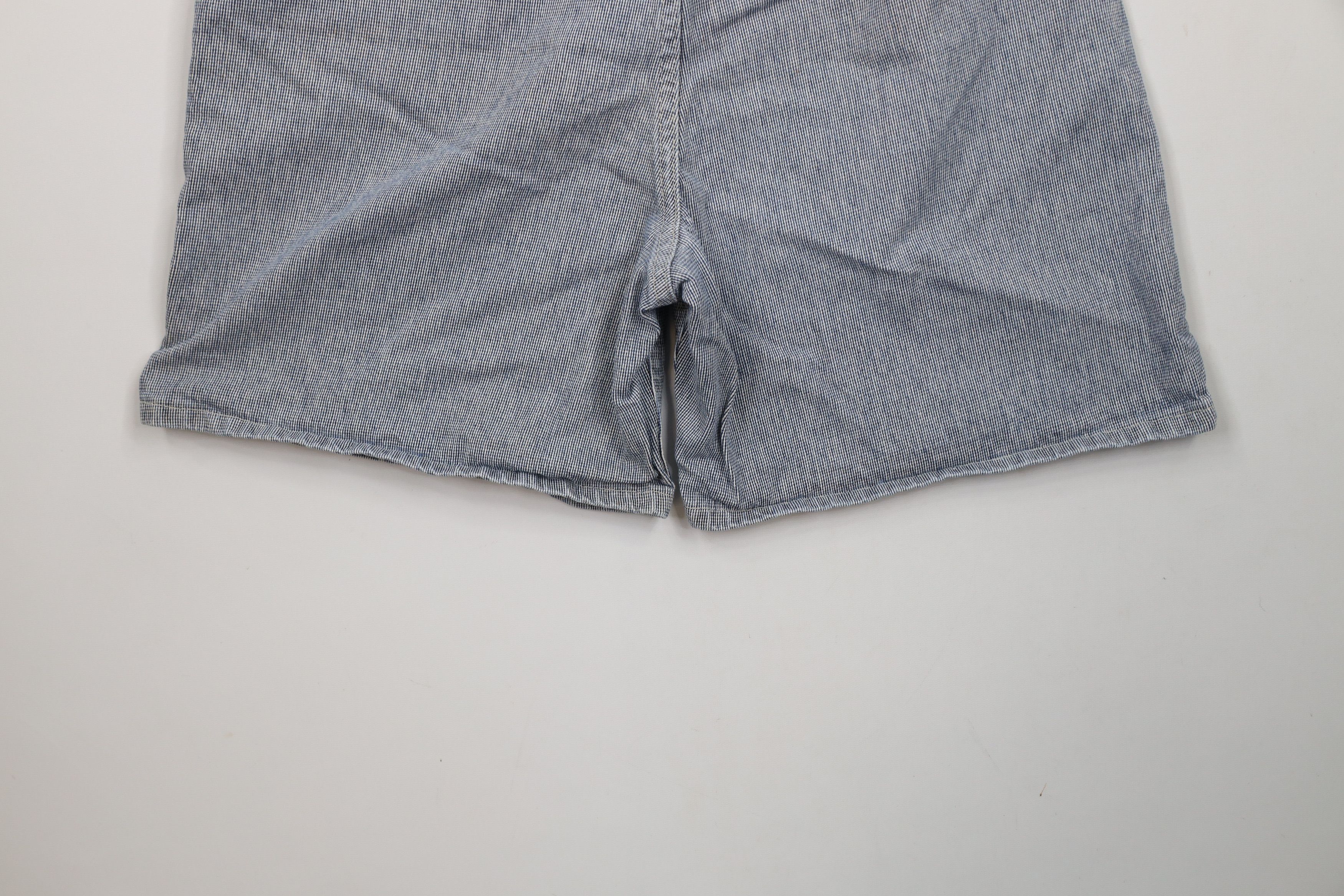 Lee × Vintage Vintage 90s Lee Striped Denim Jean Shorts Jorts USA Size 34" / US 12 / IT 48 - 14 Thumbnail