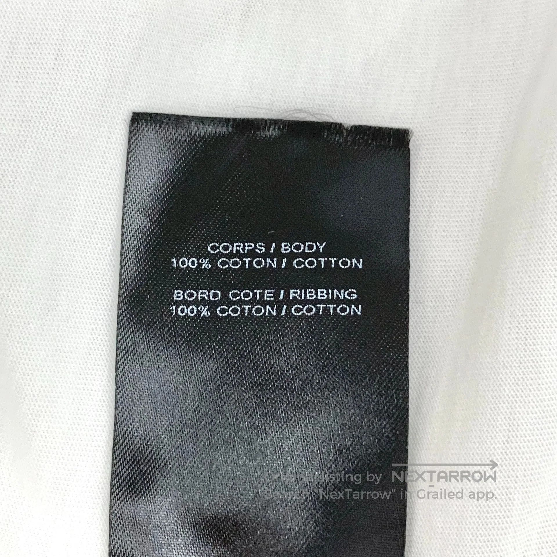 Balenciaga Balenciaga White Logo Letter Printed Cotton Crewneck Short Size US M / EU 48-50 / 2 - 8 Thumbnail