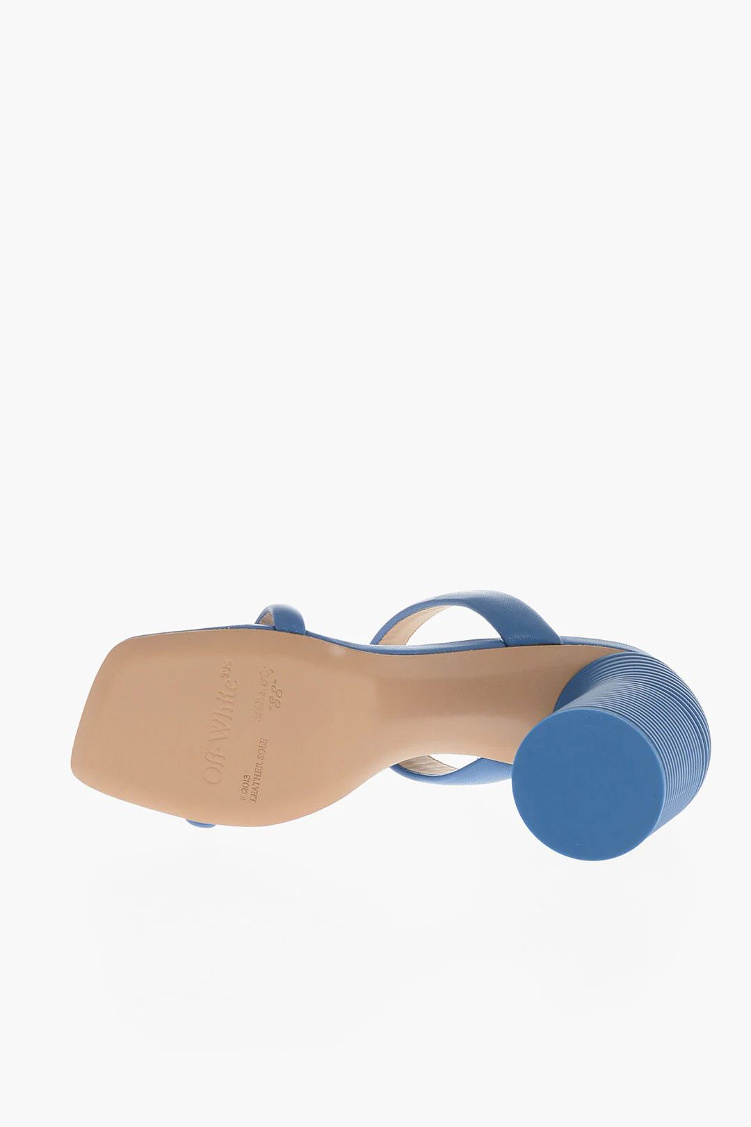Off-White og1mm0426 Leather Sandals in Blue Size US 7 / IT 37 - 5 Thumbnail