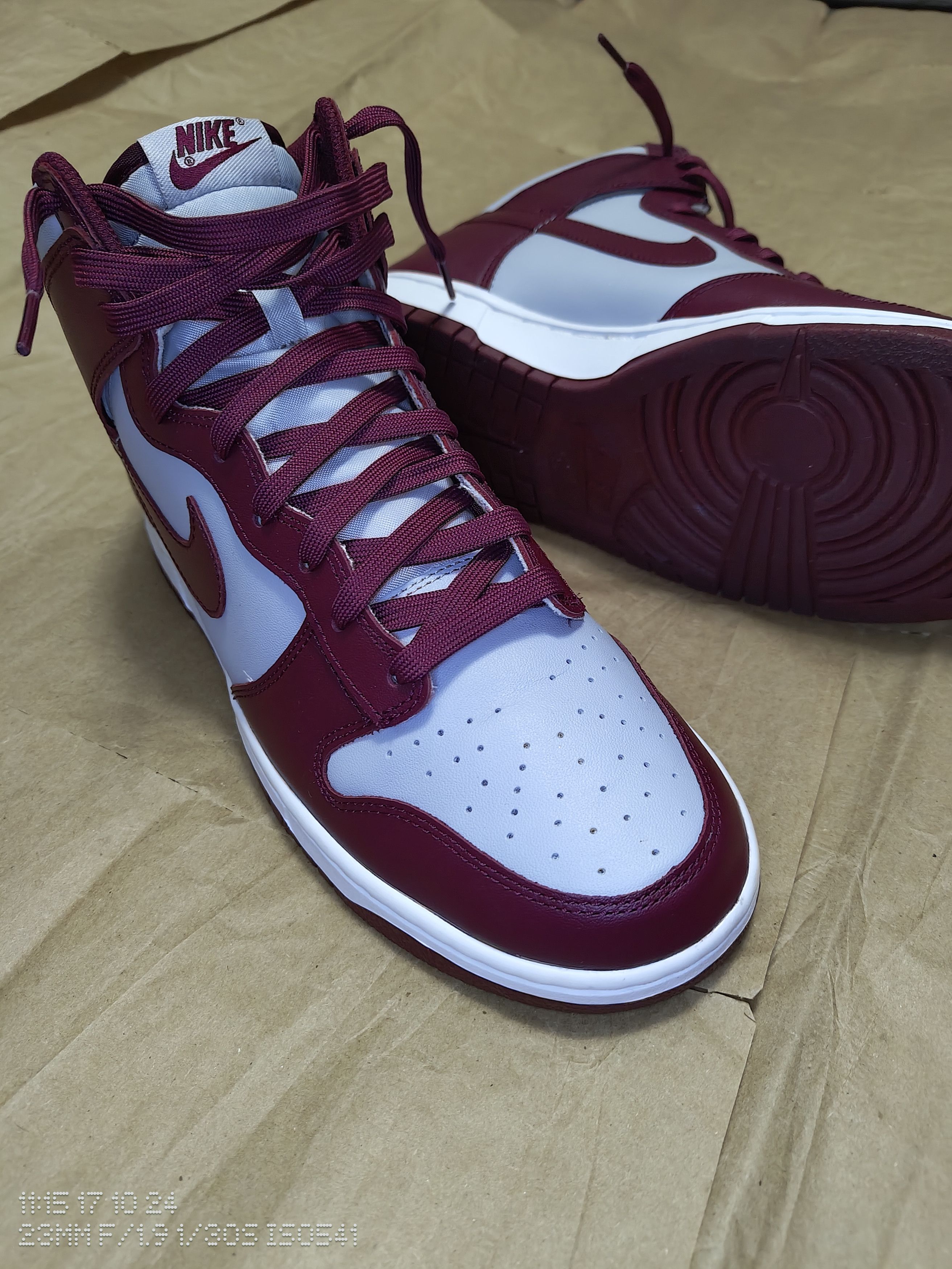 Nike Nike Dunk High Retro Dark Beetroot Size US 11.5 / EU 44-45 - 1 Thumbnail