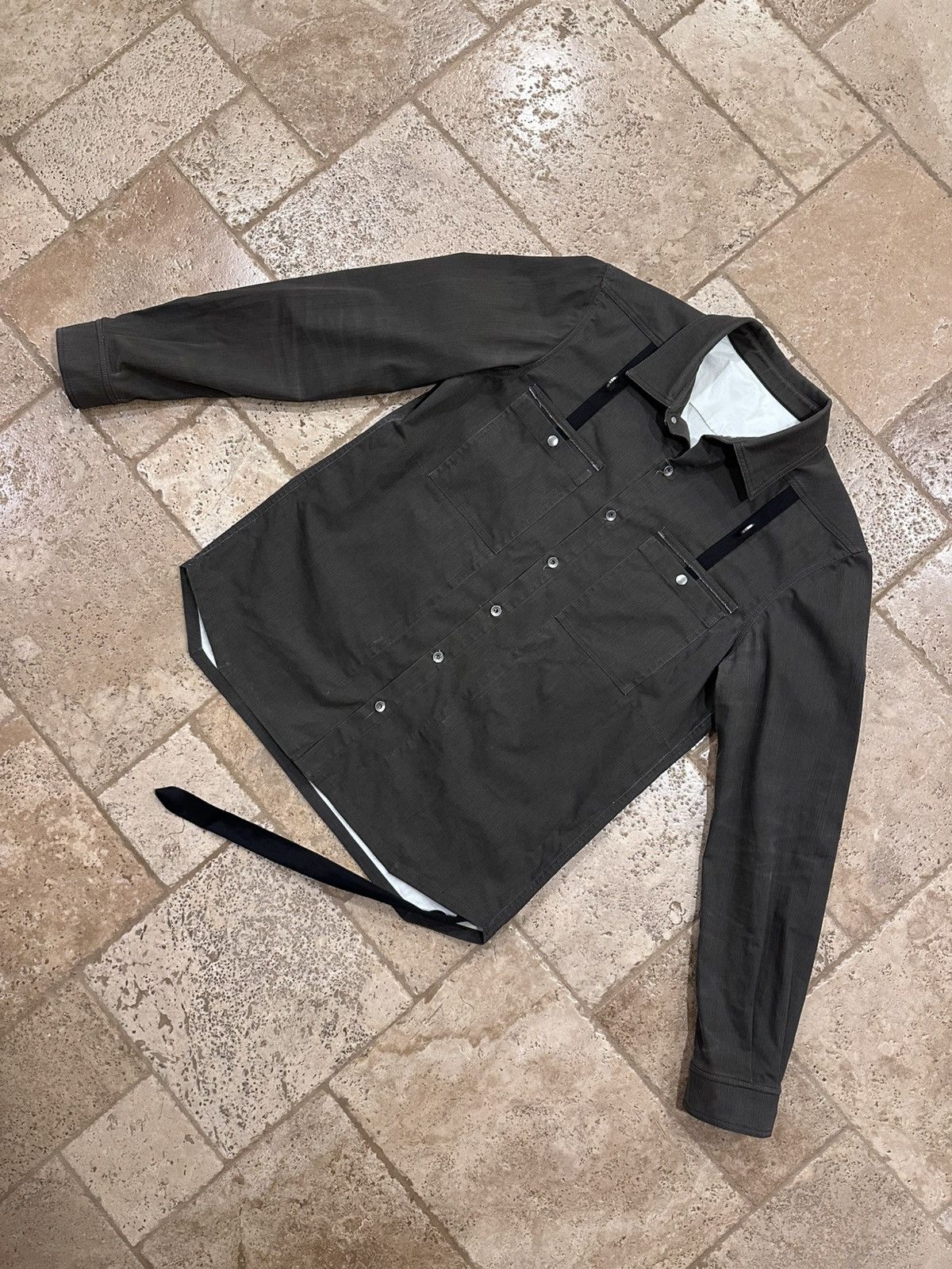 Rick Owens Drkshdw Rick Owens SS22 Drkshdw Dark Dust Denim Outershirt Size US M / EU 48-50 / 2 - 5 Thumbnail
