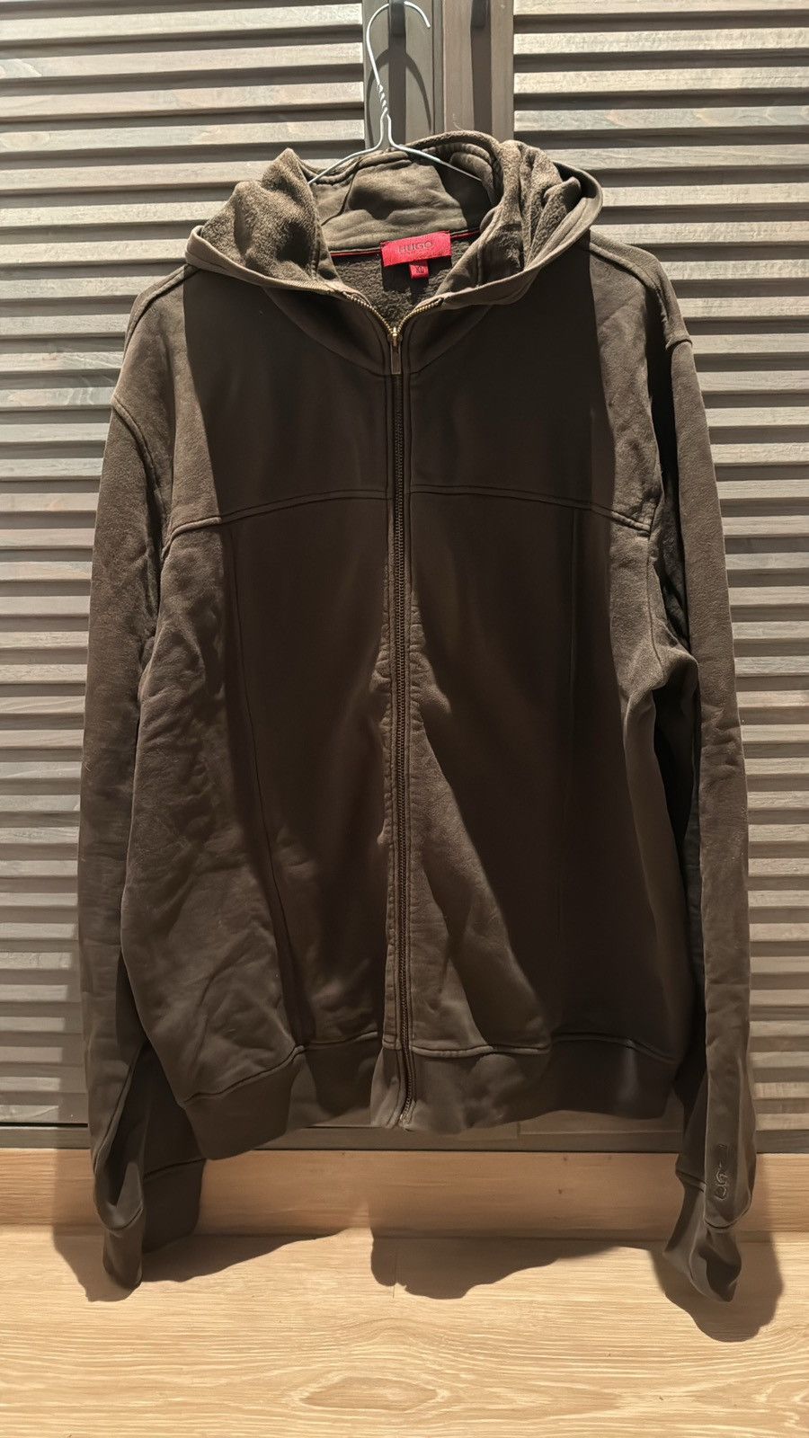 image of Hugo Boss Brown Zup Hoodie, Men's (Size XL)