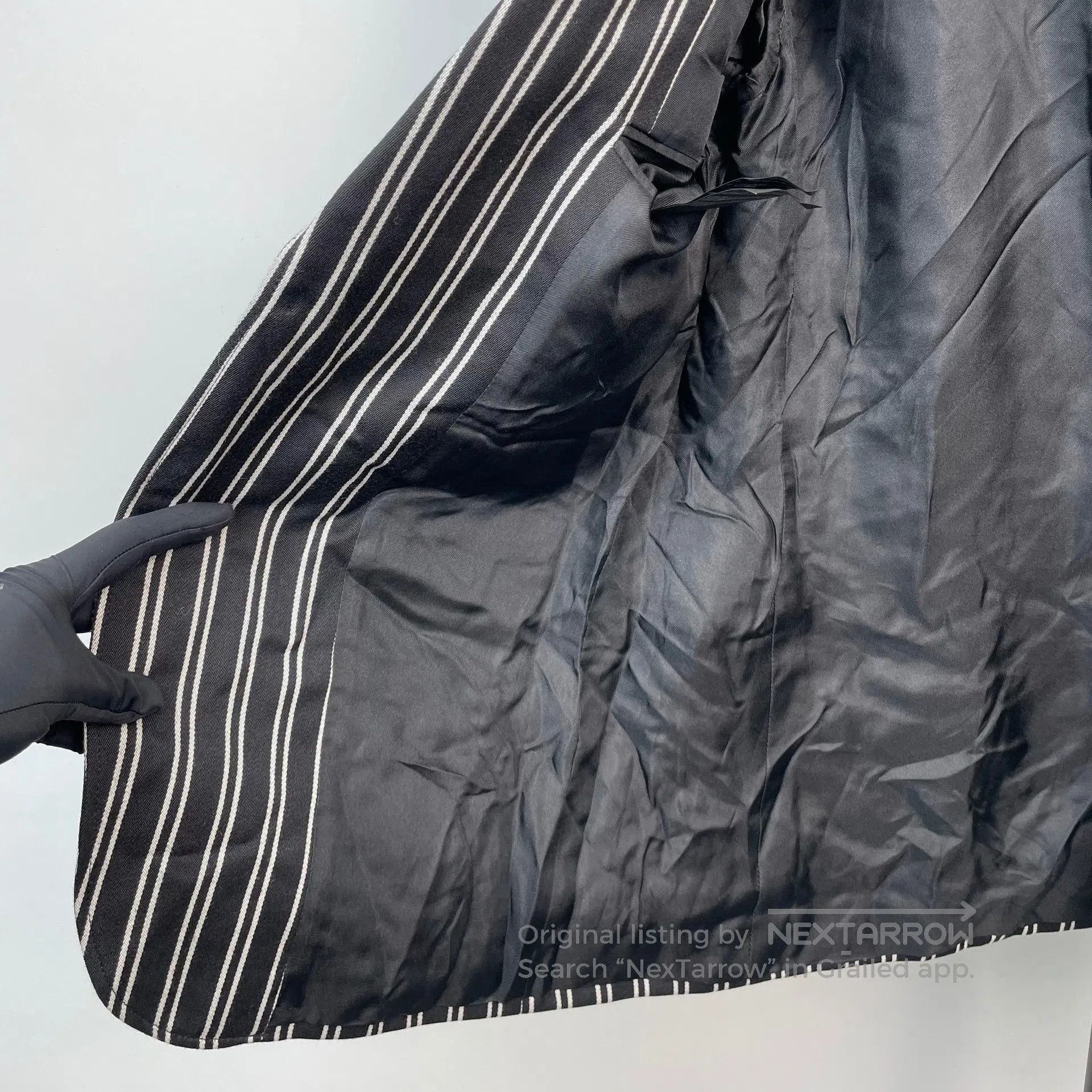 Saint Laurent Paris Saint Laurent Paris Gold Buckle Striped Suit Jacket| Size US M / EU 48-50 / 2 - 5 Thumbnail