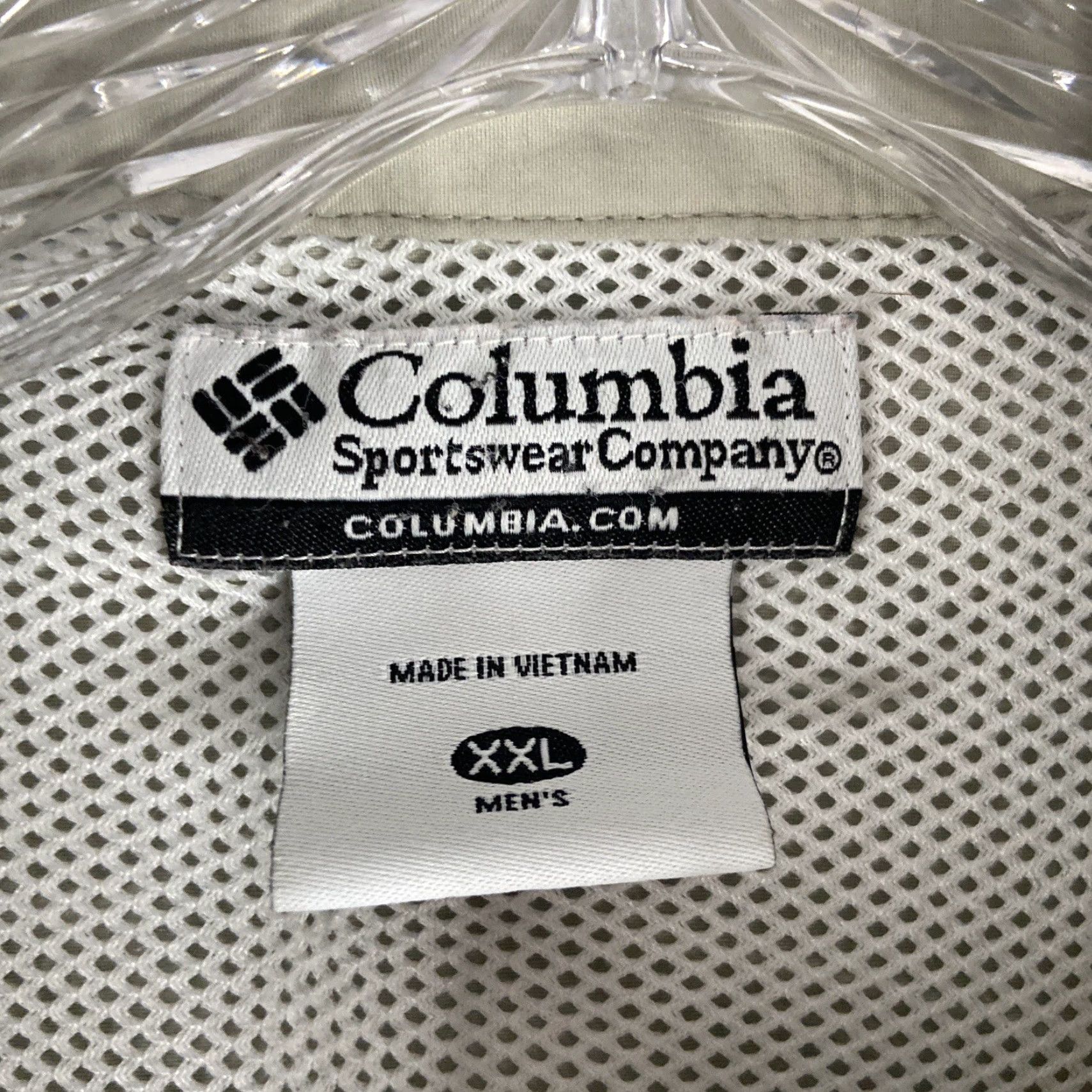 Vintage COLUMBIA UPF 30+ Outdoor Button-Up Shirt Men's 2XL Long Sleeve Beige Size US XXL / EU 58 / 5 - 7 Thumbnail