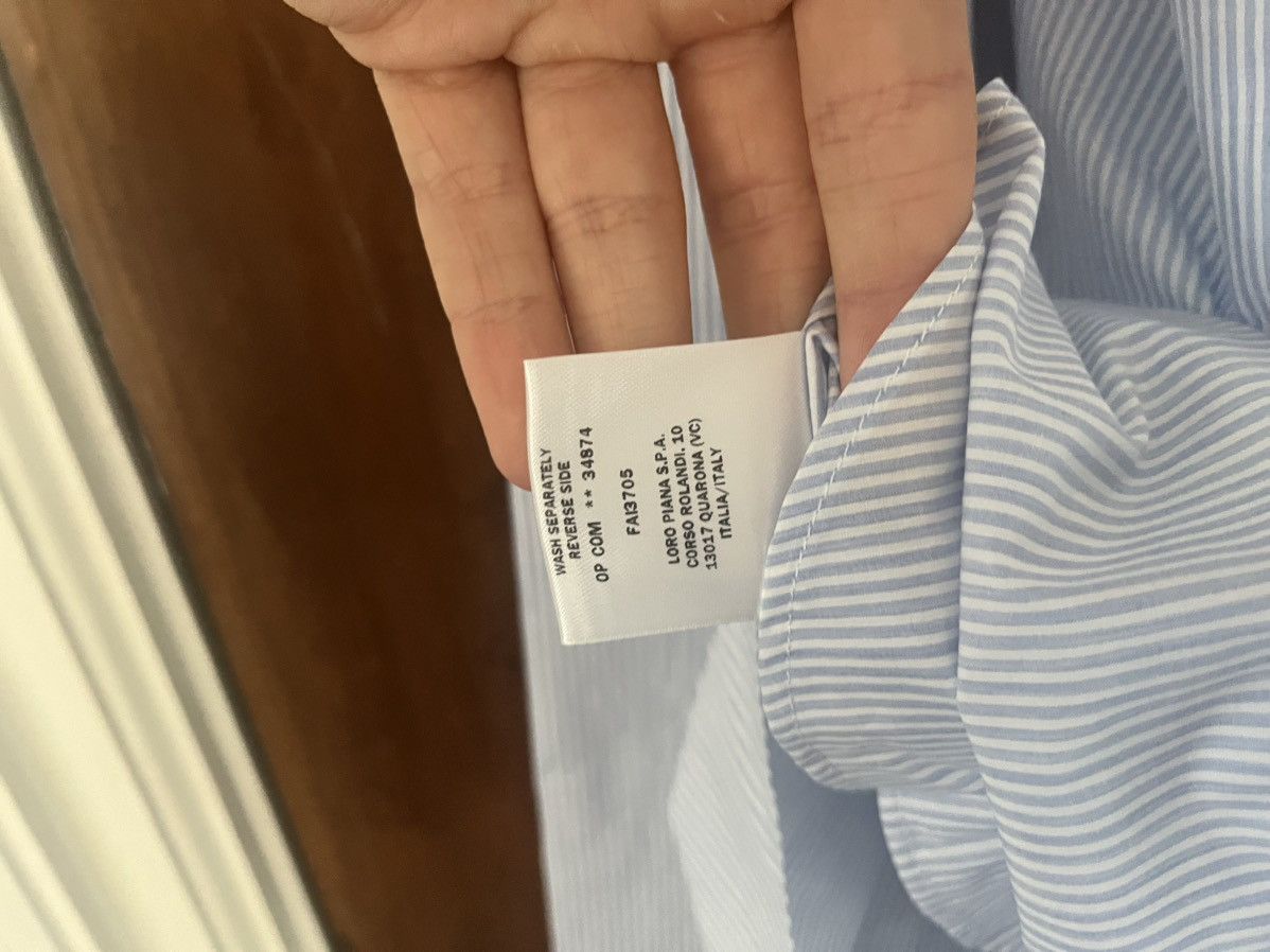 Loro Piana Loro Piana blue striped cotton shirt size 38 brand new Size US S / EU 44-46 / 1 - 9 Thumbnail