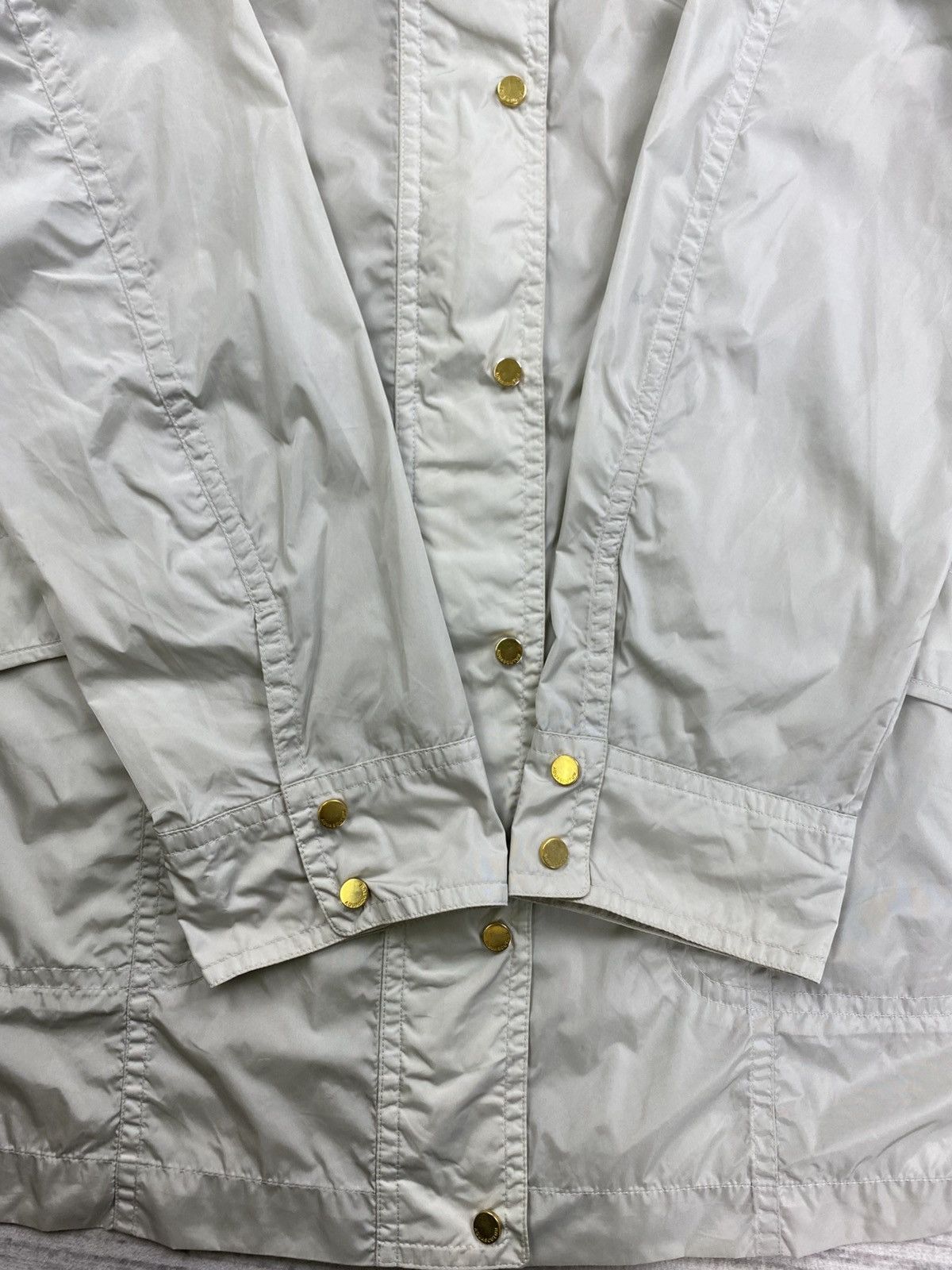 Aquascutum × Japanese Brand × Vintage Vtg Aquascutum Nice Nylon Trench Breasted Pocket Coat Jacket Size US M / EU 48-50 / 2 - 10 Thumbnail