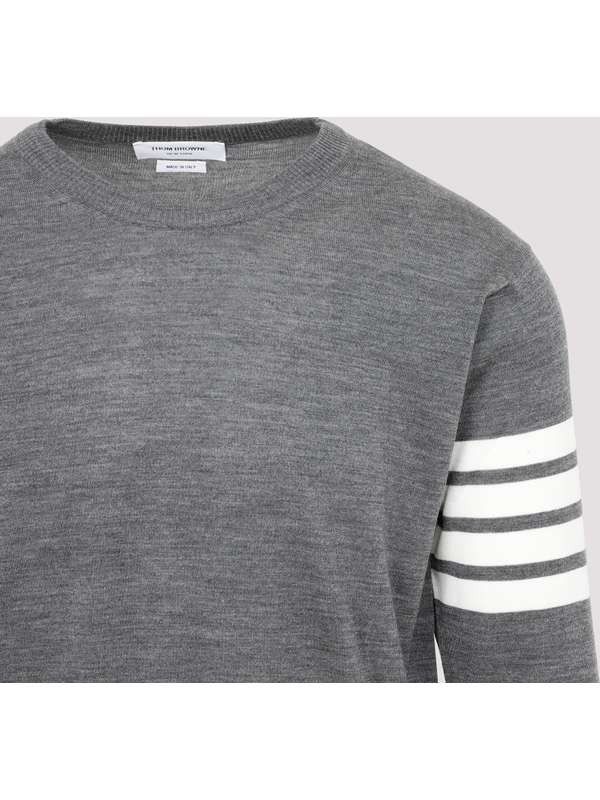 Thom Browne o1s22i1n1224 Crewneck Sweater in Grey Size US XL / EU 56 / 4 - 5 Thumbnail