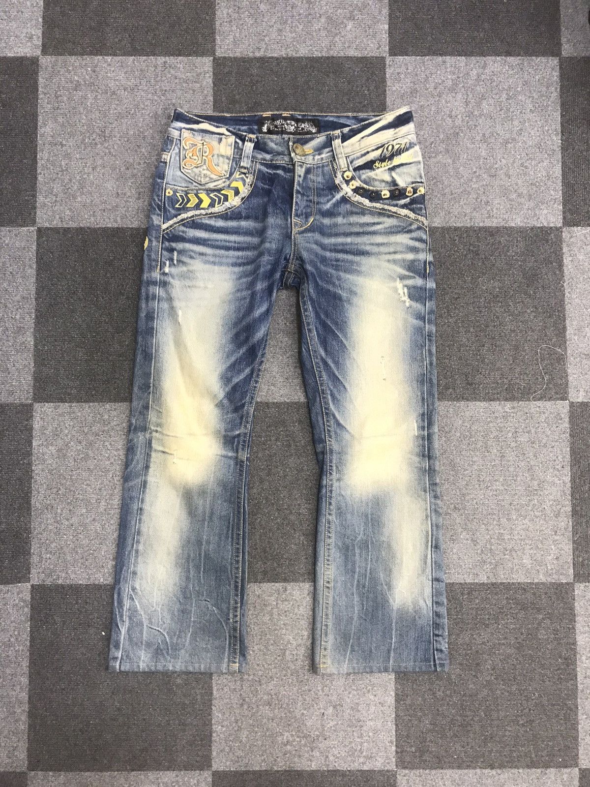 Japanese Brand Flare 🔥REDPEPPER Distressed Low Rise Jeans Size US 31 - 4 Thumbnail