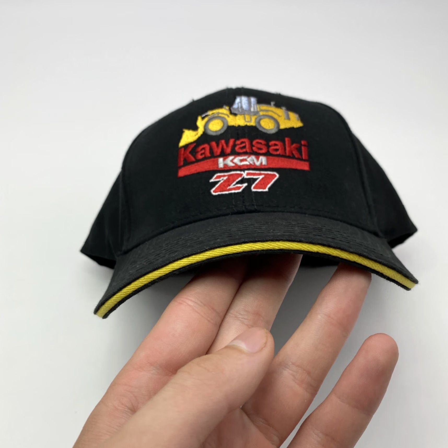 Vintage CROWN KAWASAKI BASEBALL CAP BLACK ONE SIZE ADJUSTABLE COTTON HAT POWER EQUIPMENT MEN Size ONE SIZE - 3 Thumbnail