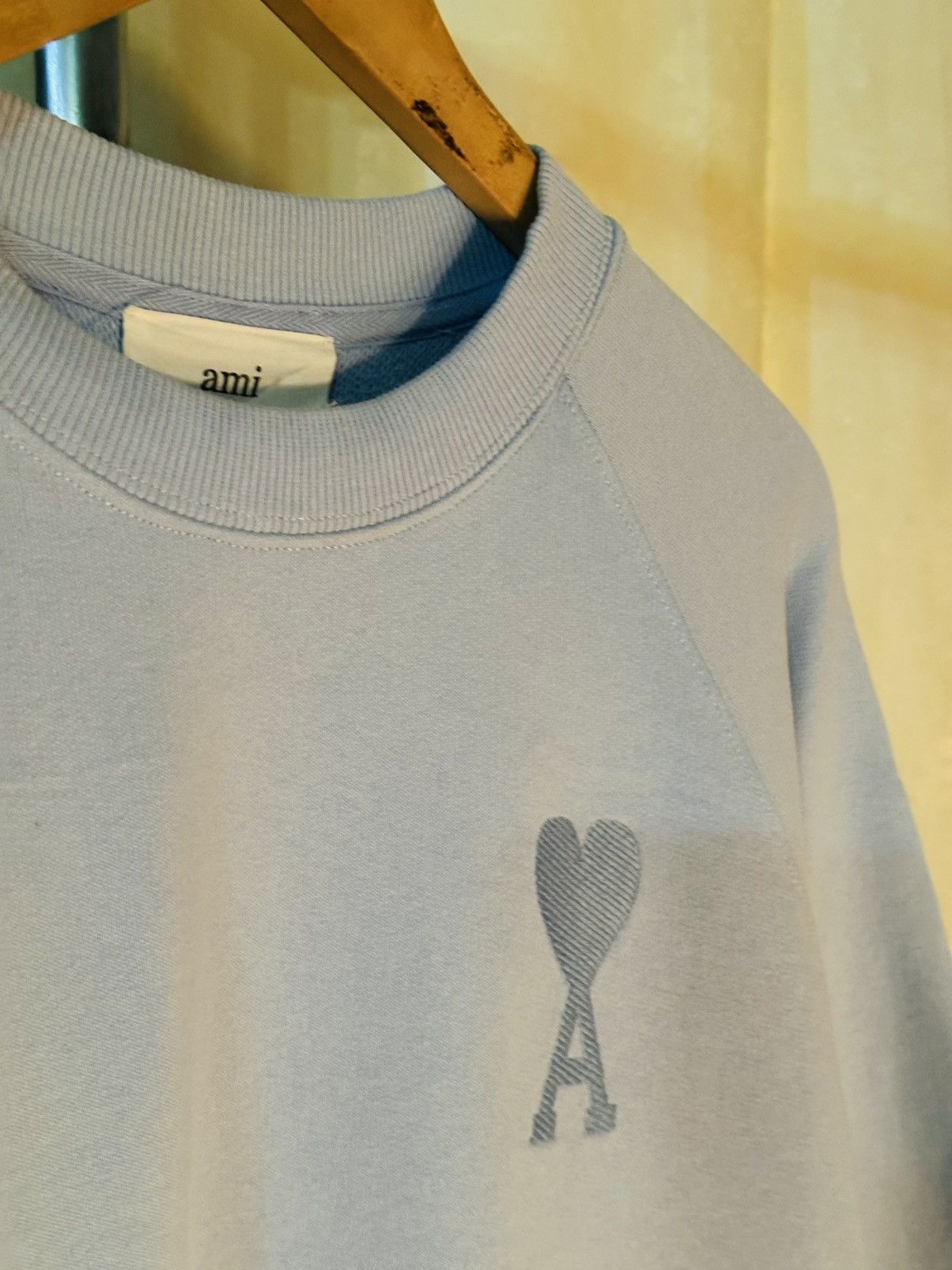 AMI Ami Paris Ami De Coeur Tonal Crewneck Size US M / EU 48-50 / 2 - 3 Thumbnail