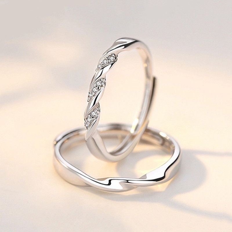 Jewelry Retro Jewelry Rings Open Size Chrome Ring (Size 7-13) Size ONE SIZE - 5 Thumbnail