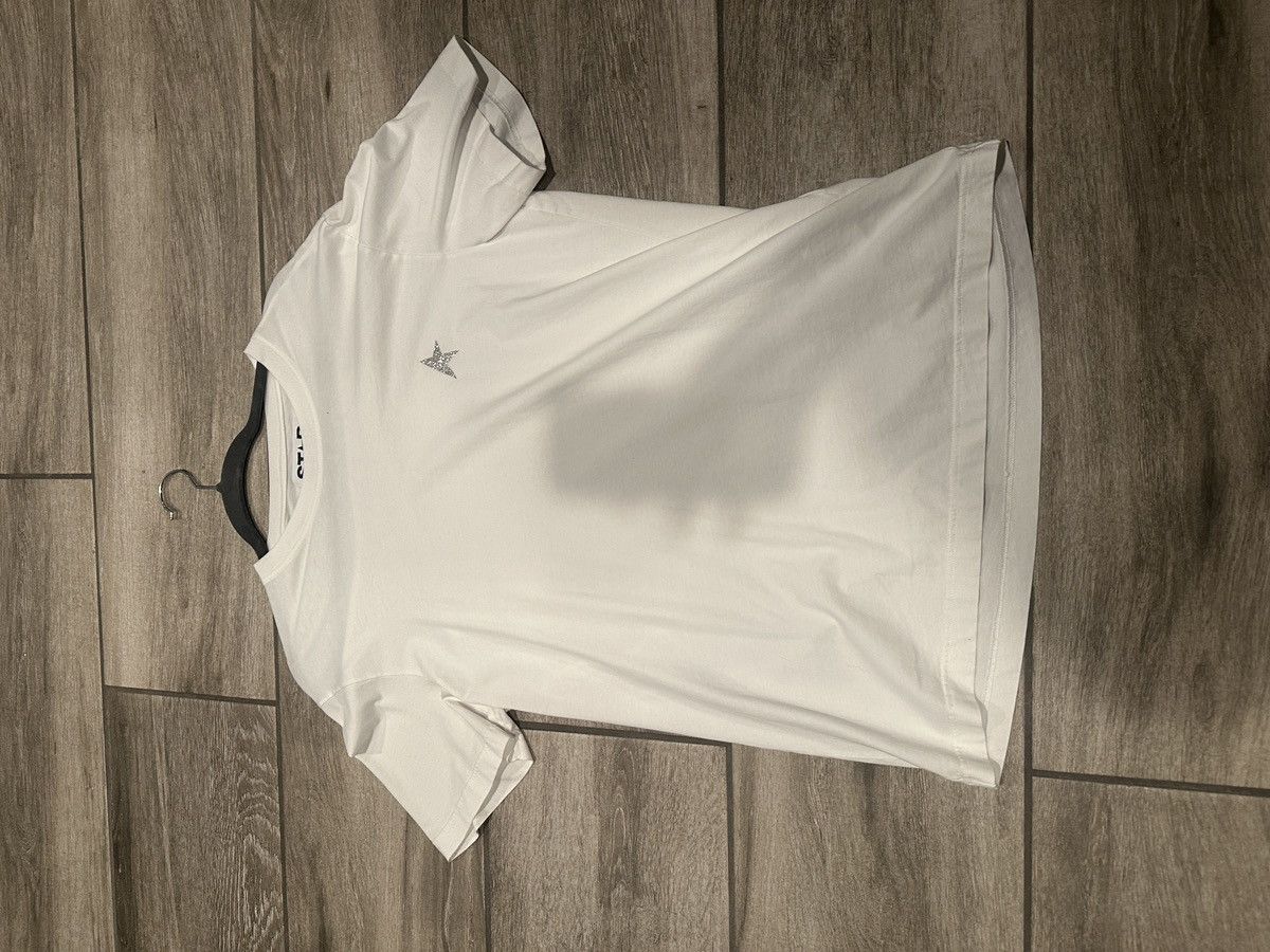 white golden goose tee