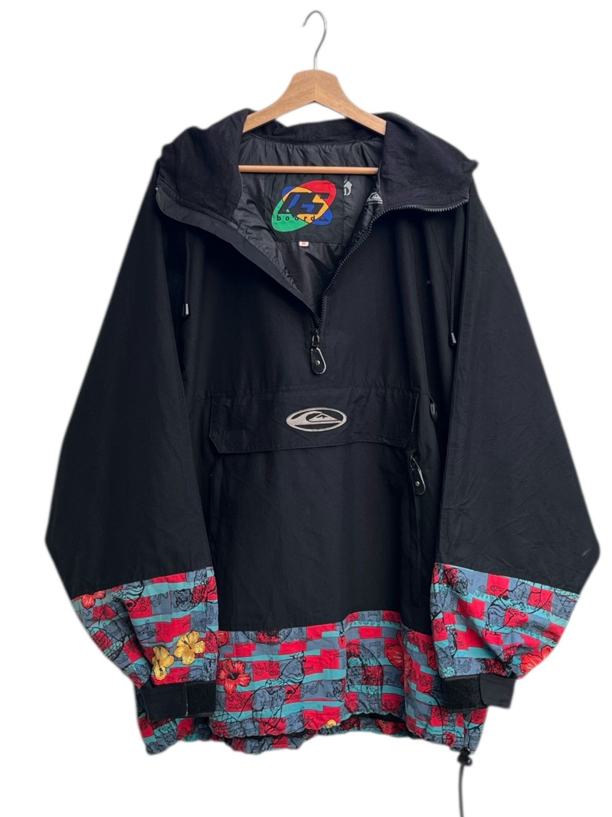 Quiksilver Vintage Quiksilver Hibiscus Floral Board Anorak Size US M / EU 48-50 / 2 - 2 Thumbnail