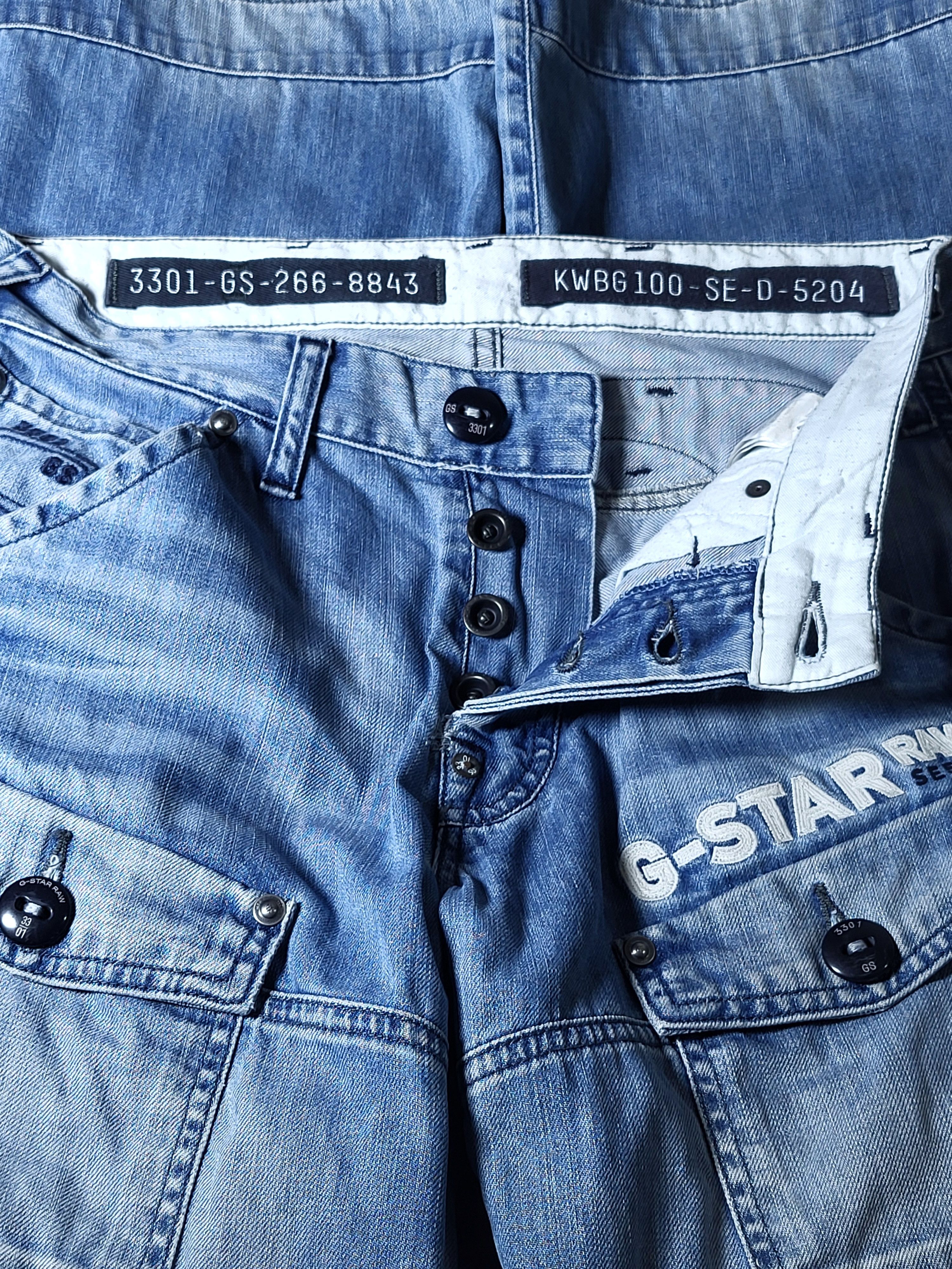 G-Star G-Star Raw Denim Jeans distressed.Y2K style. Size US 29 - 3 Thumbnail