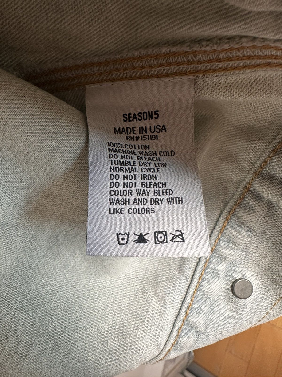 Yeezy Yeezy season 5 denim work jacket Size US S / EU 44-46 / 1 - 4 Thumbnail