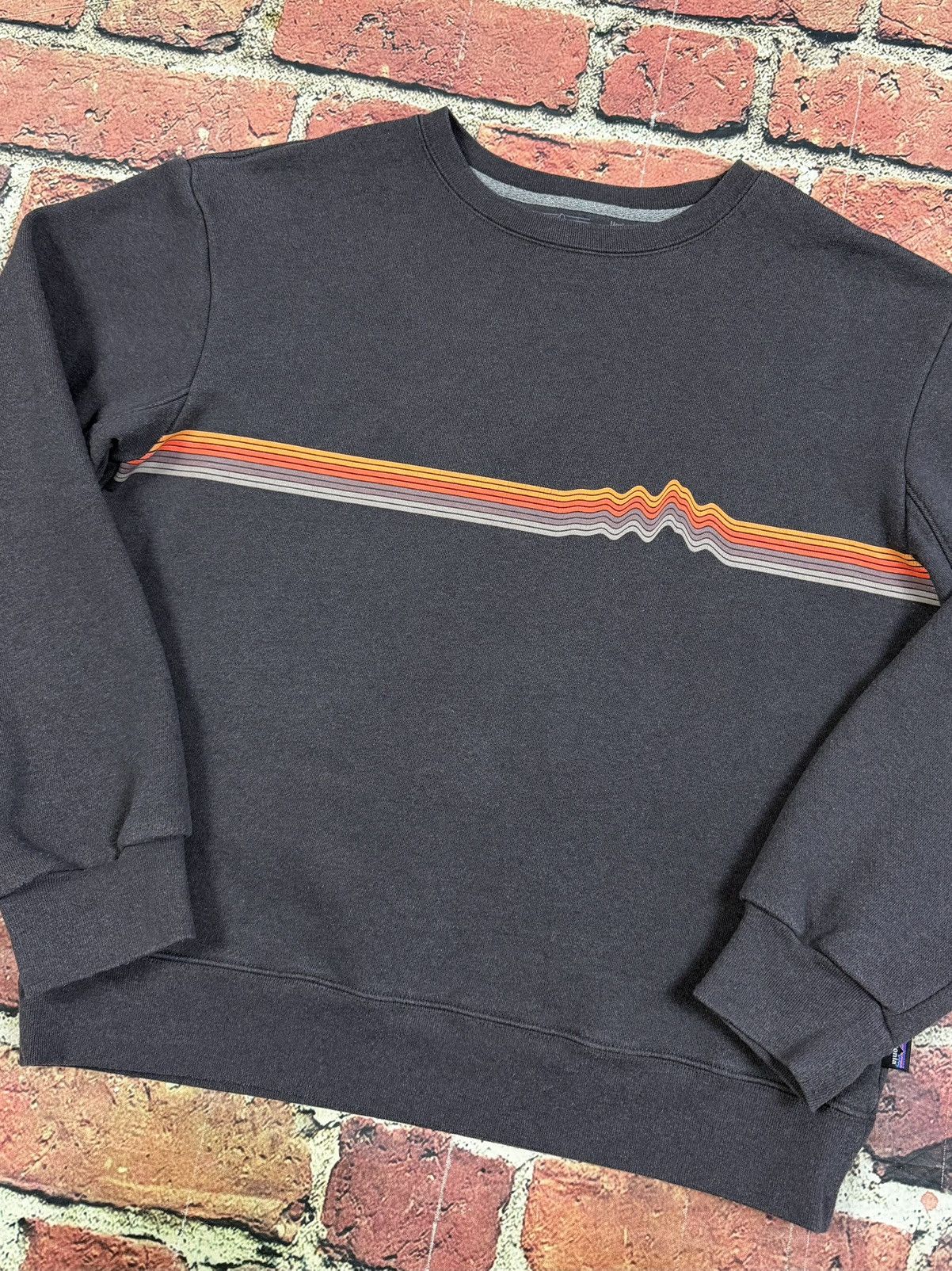 Patagonia Patagonia Sweatshirt Ridge Rise Stripe Uprisal Crew Retro Size M / US 6-8 / IT 42-44 - 3 Thumbnail