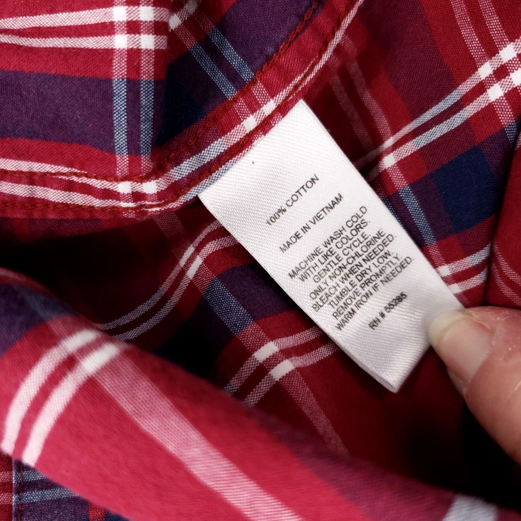 Express Express Mens M Medium Red Plaid Button-Down Long Sleeve Shirt Business Casual Size US M / EU 48-50 / 2 - 4 Thumbnail
