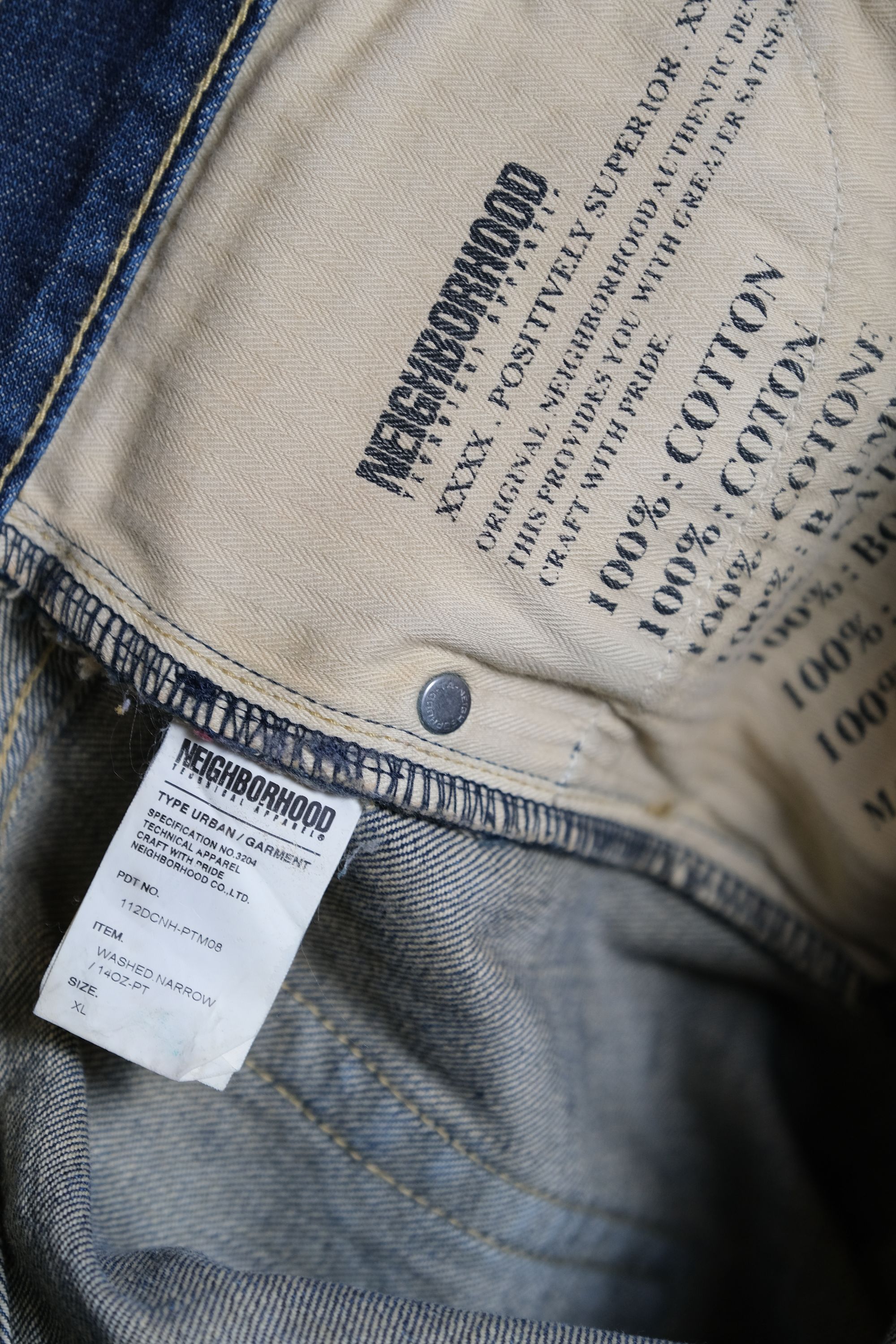 Neighborhood NEIGHBORHOOD 11A/W Washed Narrow Savage Denim Jeans Size US 38 / EU 54 - 7 Thumbnail