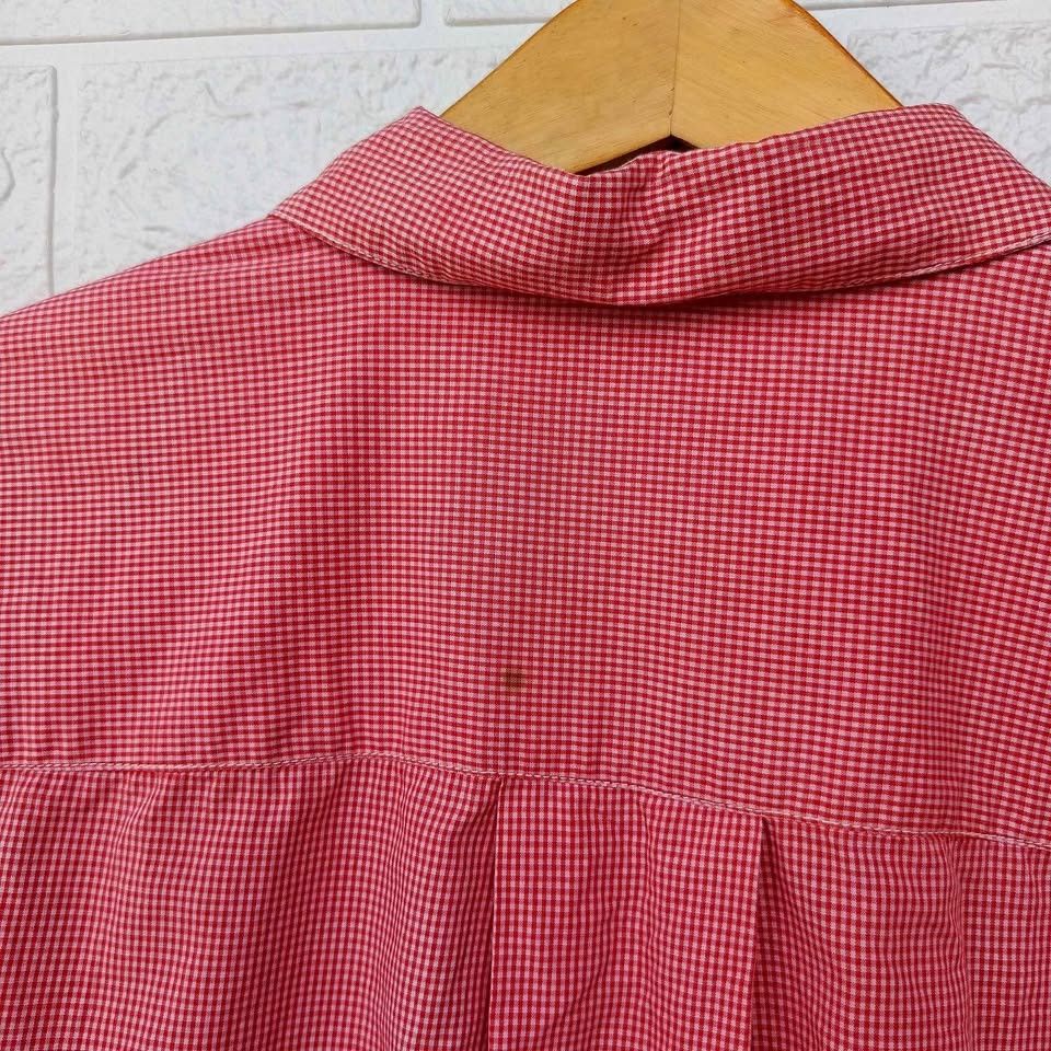Issey Miyake 80s Issey Miyake Double Pocket Pink Plaid Long Sleeve Shirt Size US L / EU 52-54 / 3 - 3 Thumbnail