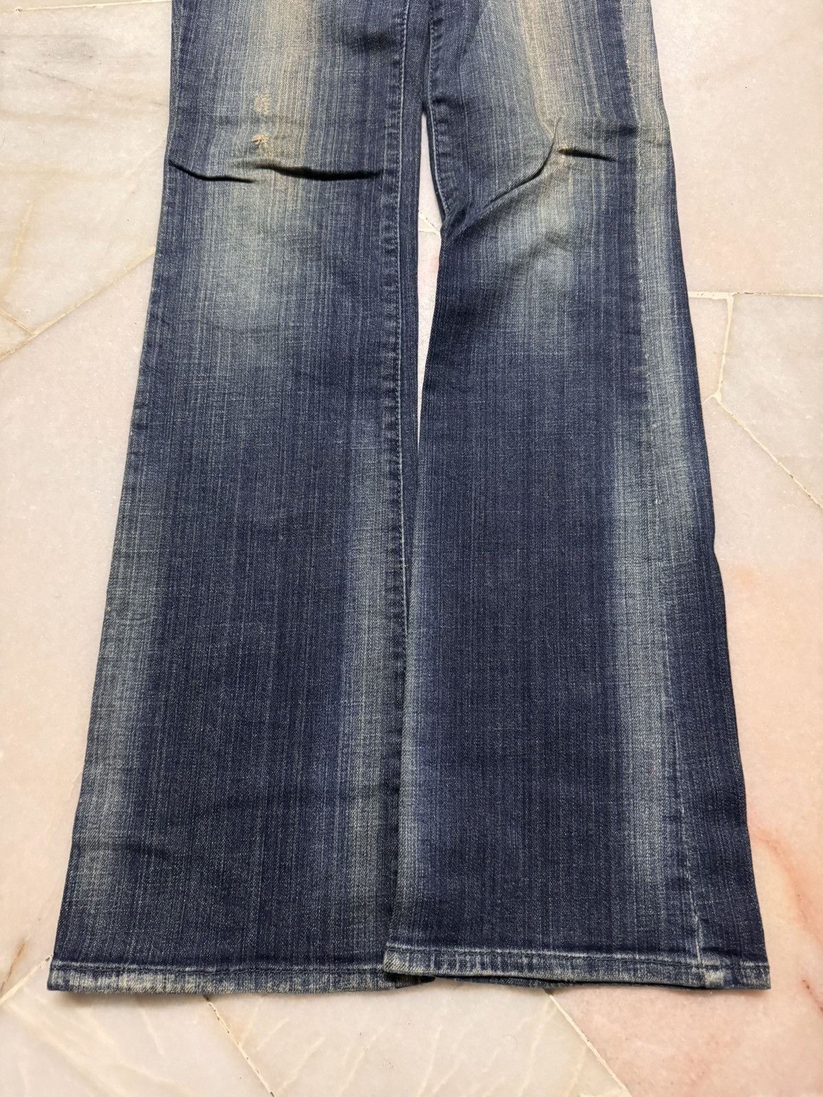 Vintage VINTAGE 2000s BELL BOTTOM FLARE RARE FADED Size US 27 - 4 Thumbnail