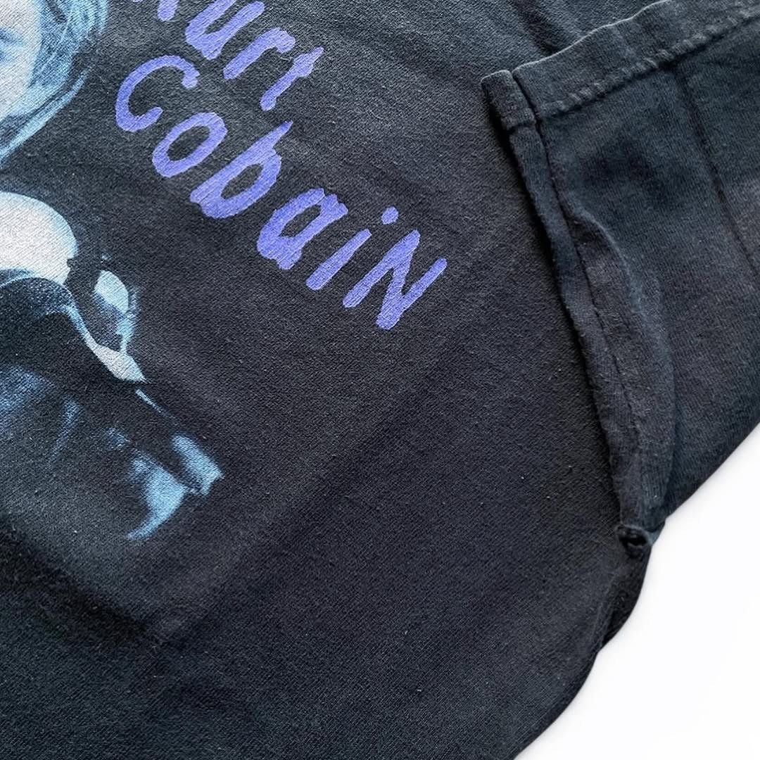Band Tees Vintage 2003 Kurt Cobain End of Music Shirt Black Notebook Size US S / EU 44-46 / 1 - 6 Thumbnail