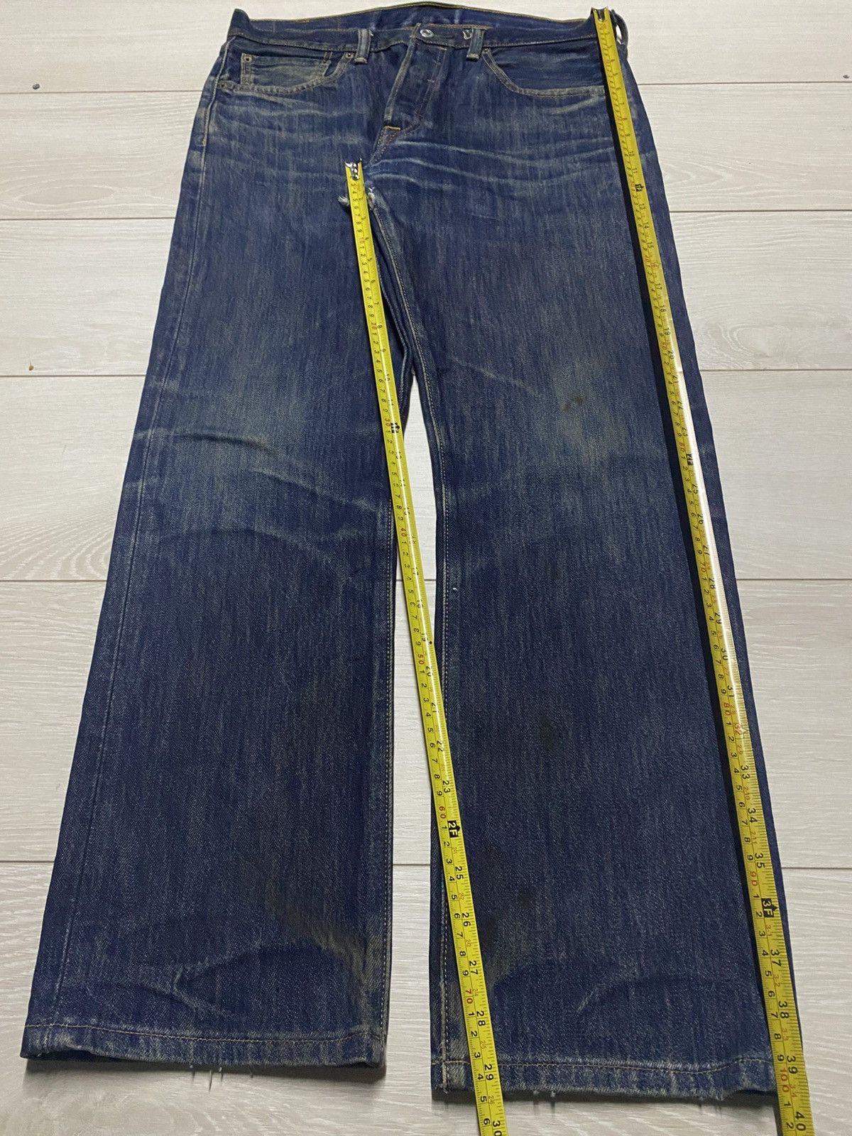 Levi's Vintage Levis 501 Y2K Faded Mud Wash Distressed Jeans Size US 32 / EU 48 - 14 Thumbnail
