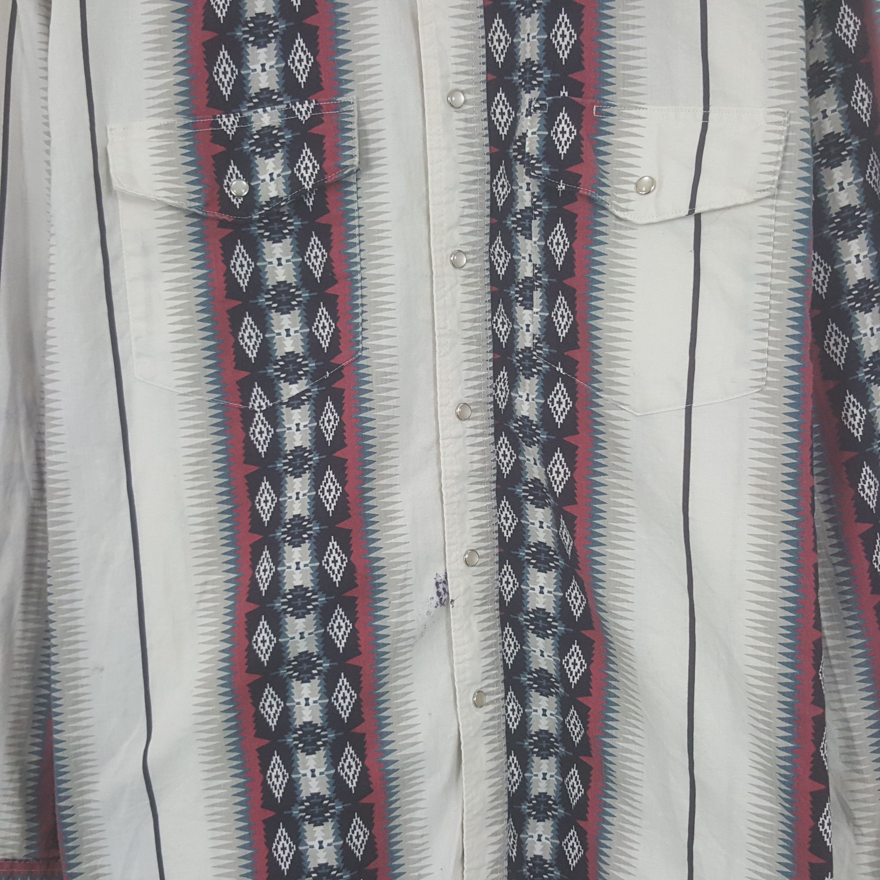 Vintage × Wrangler Vintage Wrangler Japanese Button Up Shirt Size US XL / EU 56 / 4 - 2 Thumbnail