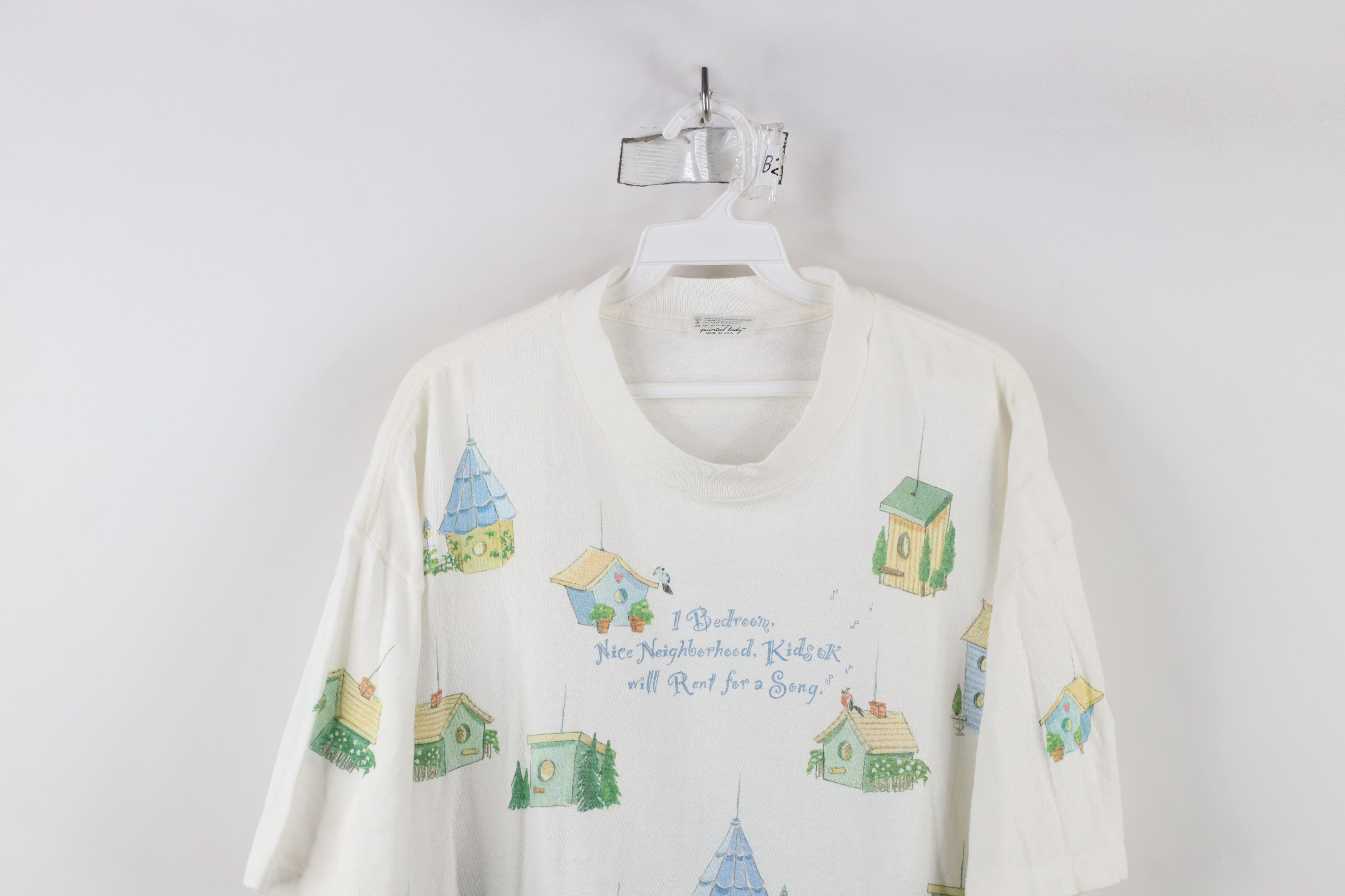 Vintage Vintage 90s Streetwear Birdhouse All Over Print T-Shirt USA Size XL / US 12-14 / IT 48-50 - 2 Thumbnail
