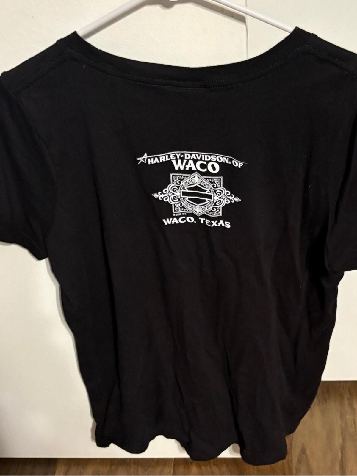 Harley Davidson Harley-Davidson Waco TX Tee with Red, White & Blue Shield Size L / US 10 / IT 46 - 2 Thumbnail