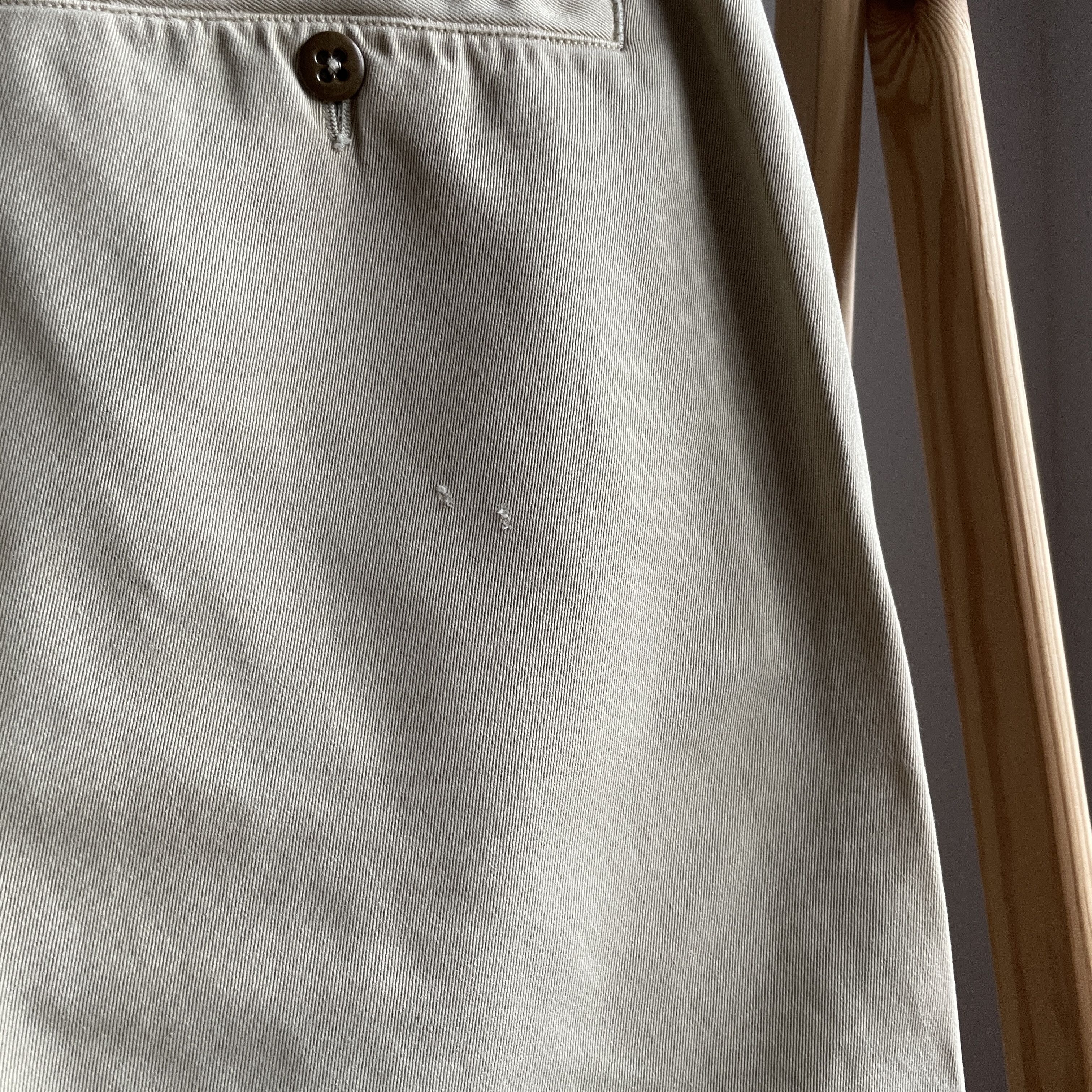 Polo Ralph Lauren Polo Ralph Lauren Vintage Beige Distressed Heavy Chinos Size US 33 - 12 Thumbnail