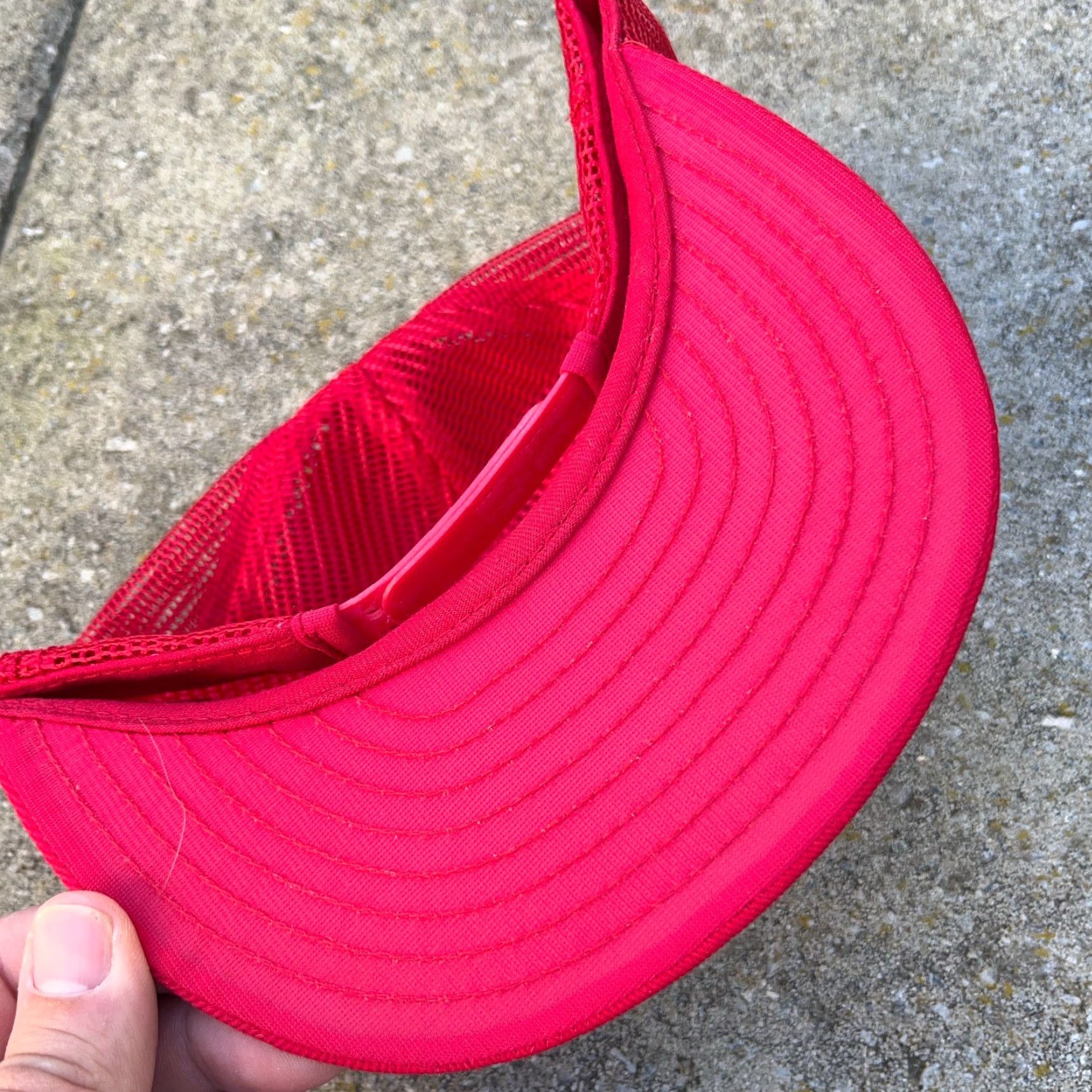 Vintage VINTAGE Louisville MFG Trucker Hat Cap Made IN USA Adjustable Red Cotton Twill 80s 90s Classic Logo Men"} Size ONE SIZE - 6 Thumbnail