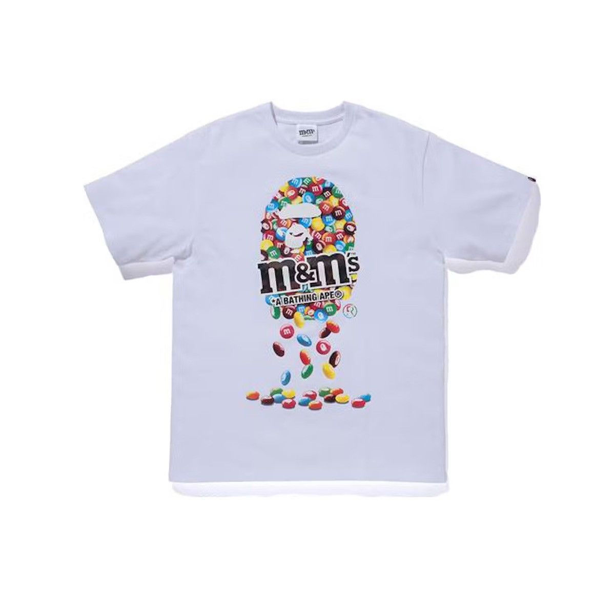 Bape BAPE x M&M's Ape Head Tee White Size US XL / EU 56 / 4 - 1 Thumbnail