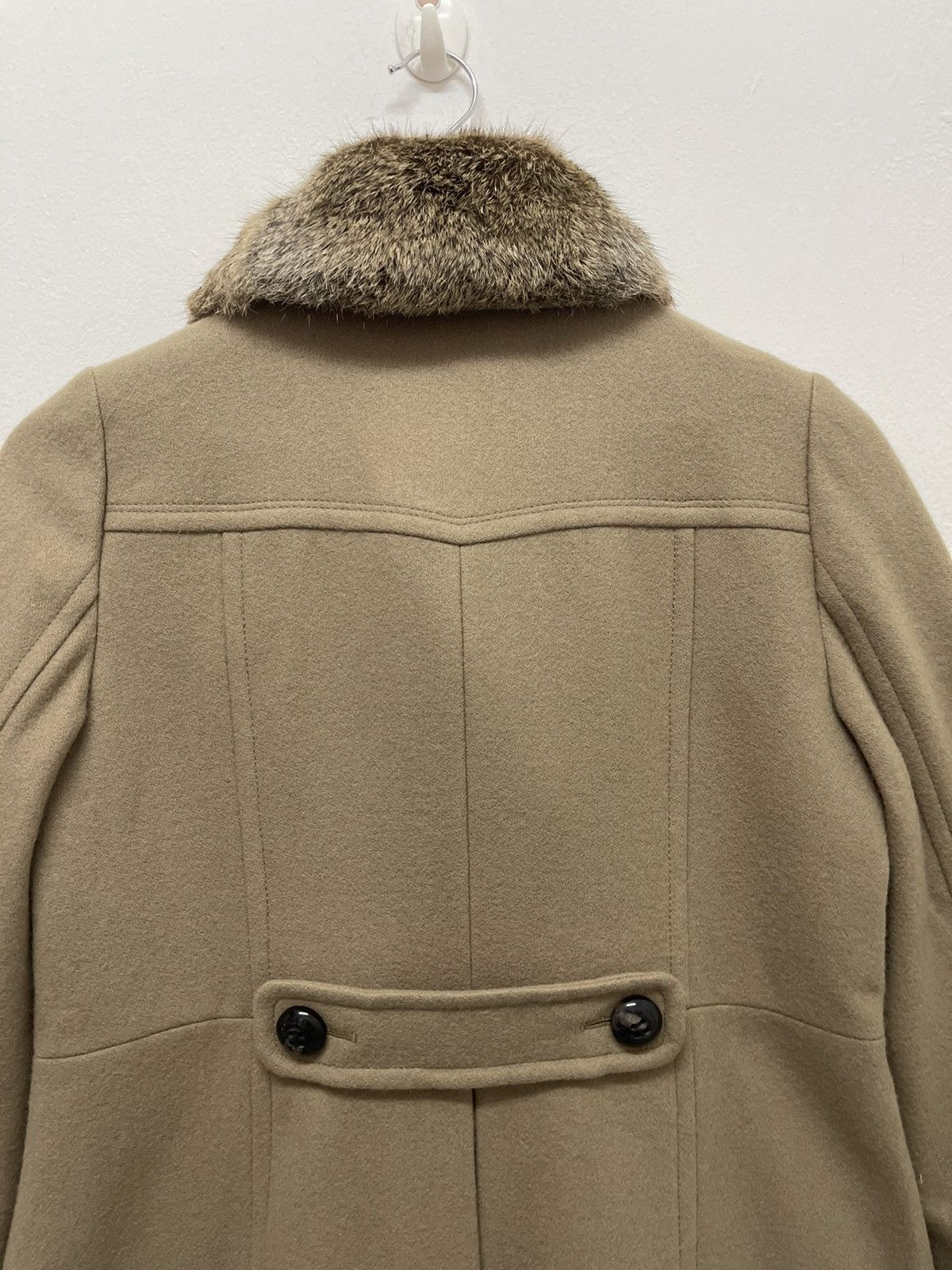 Burberry Vintage BLUE LABEL BURBERRY FAUX FUR WOOL COAT Size XS / US 0-2 / IT 36-38 - 5 Thumbnail