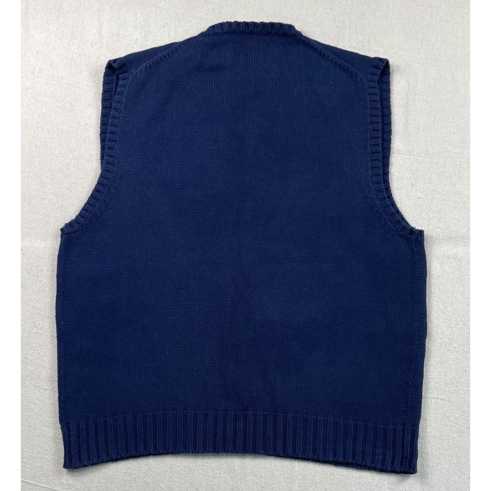 Polo Ralph Lauren VINTAGE Polo Ralph Lauren Knit Vest Mens L Navy Blue V-Neck 90s Golf Size US L / EU 52-54 / 3 - 2 Thumbnail
