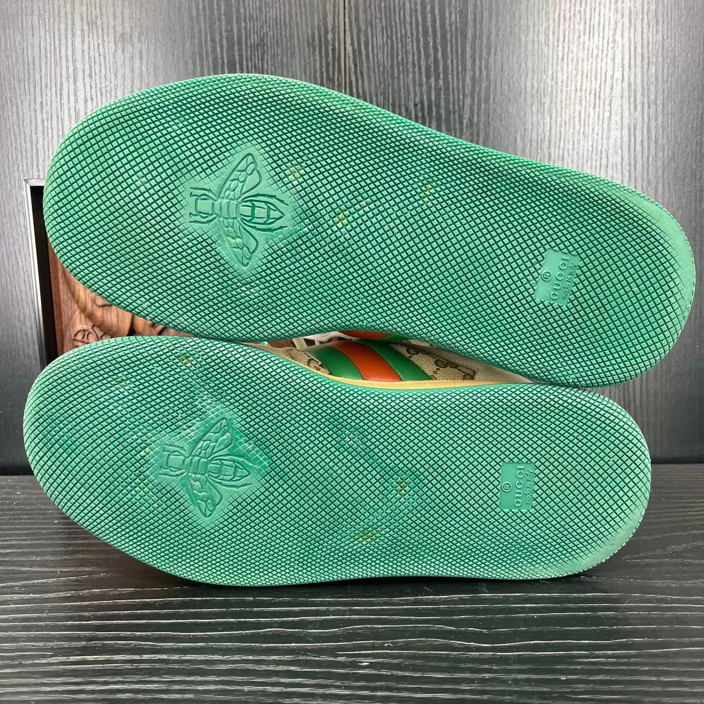 Gucci Gucci Rhyton Enamel Green US9.5/EU43.5 Size US 10.5 / EU 43-44 - 7 Thumbnail