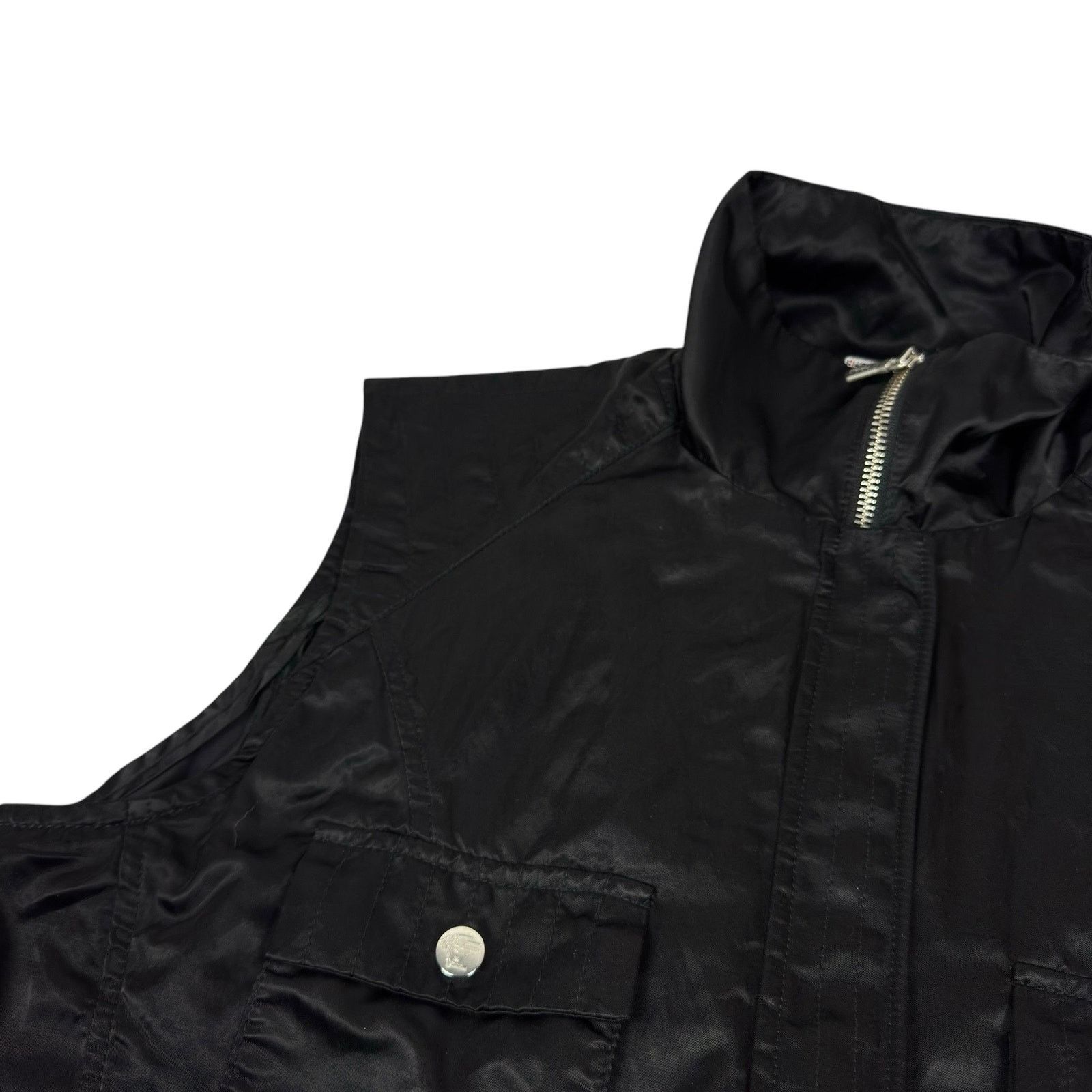 Versace Versace Sport Womens Black Full Zip Gilet Utility Vest Size S / US 4 / IT 40 - 4 Thumbnail