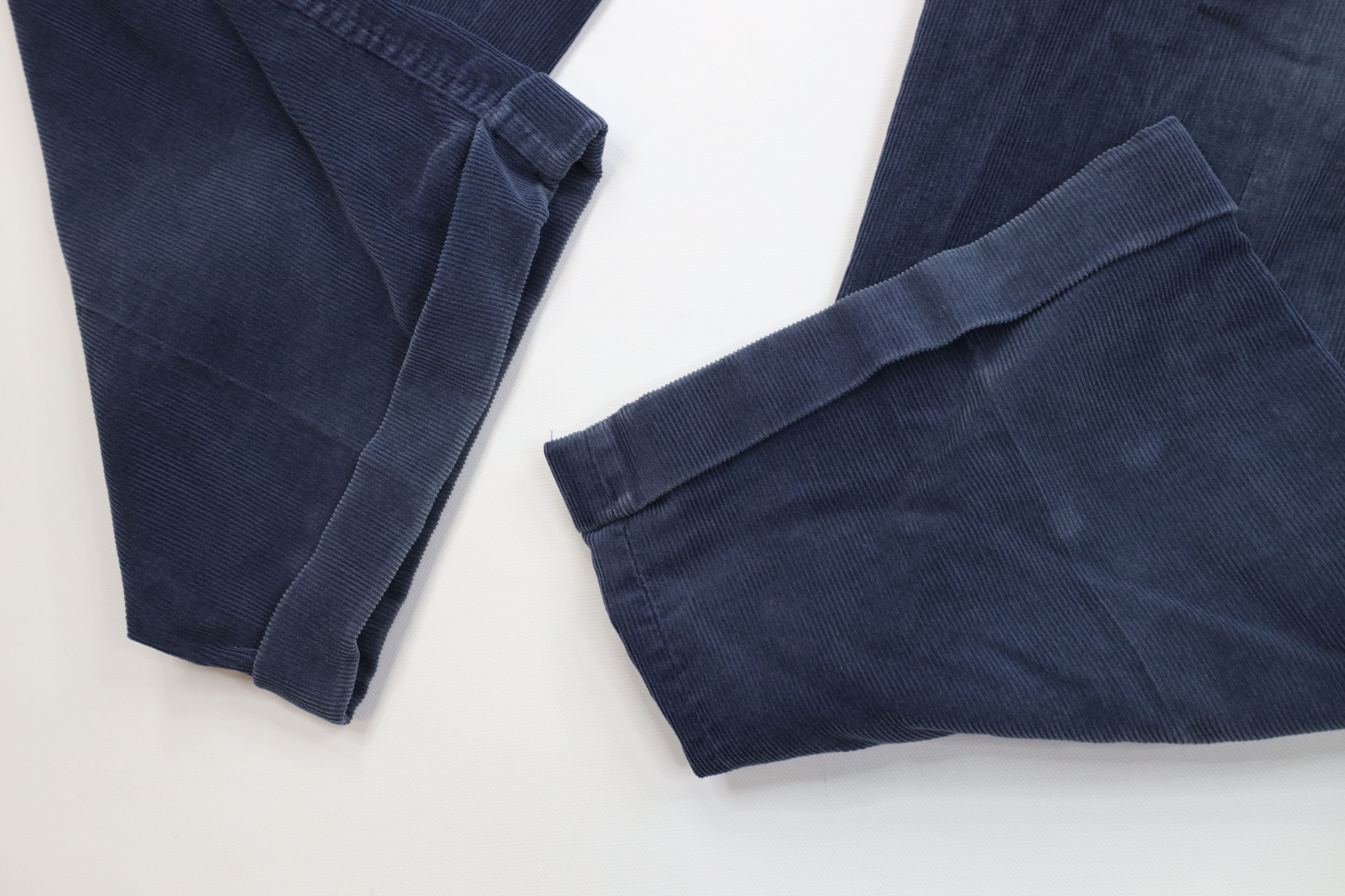 Lands' End Vintage 70s Lands End Wide Leg Corduroy Chino Pants Blue USA Size US 40 / EU 56 - 6 Thumbnail