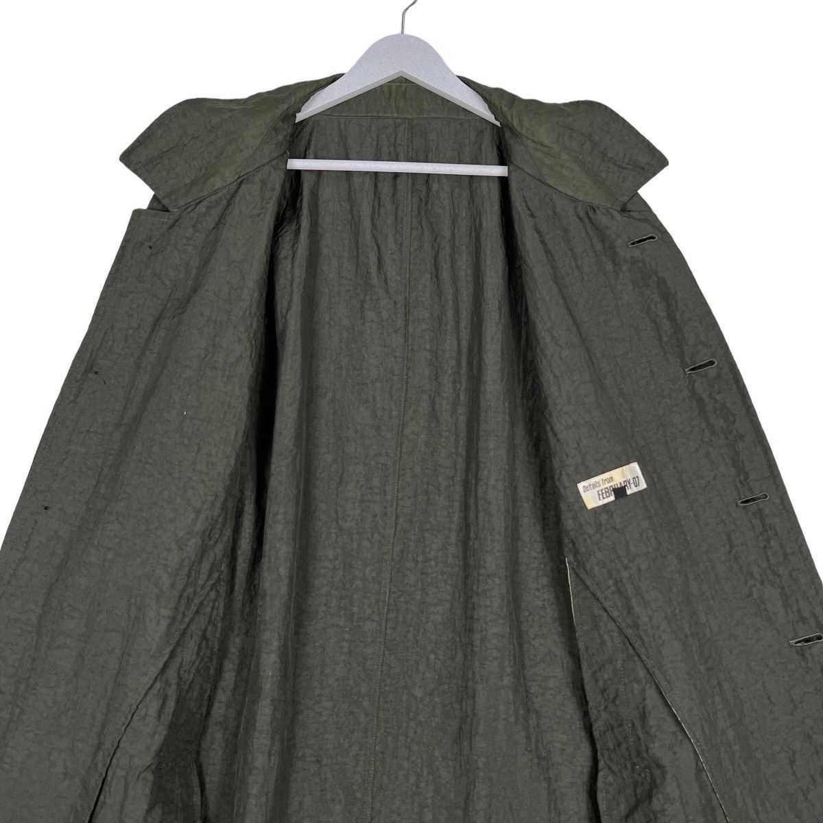 Issey Miyake 🔥 90s FEBUARY 0-7 NYLON TRENCH COAT Size US L / EU 52-54 / 3 - 13 Thumbnail