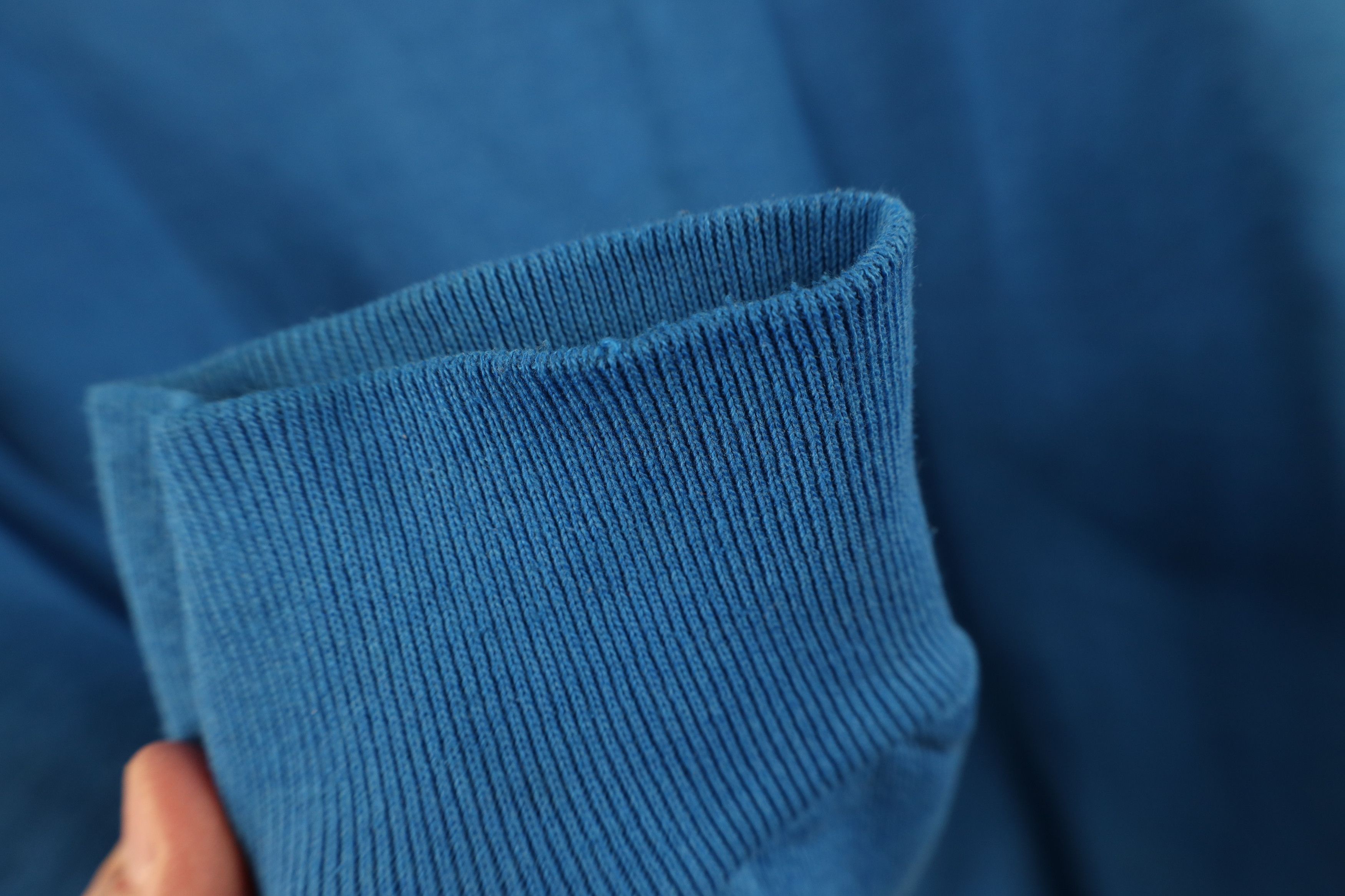 Vintage Vintage 90s Streetwear Blank Heavy Crewneck Sweatshirt Blue Size XL / US 12-14 / IT 48-50 - 9 Thumbnail